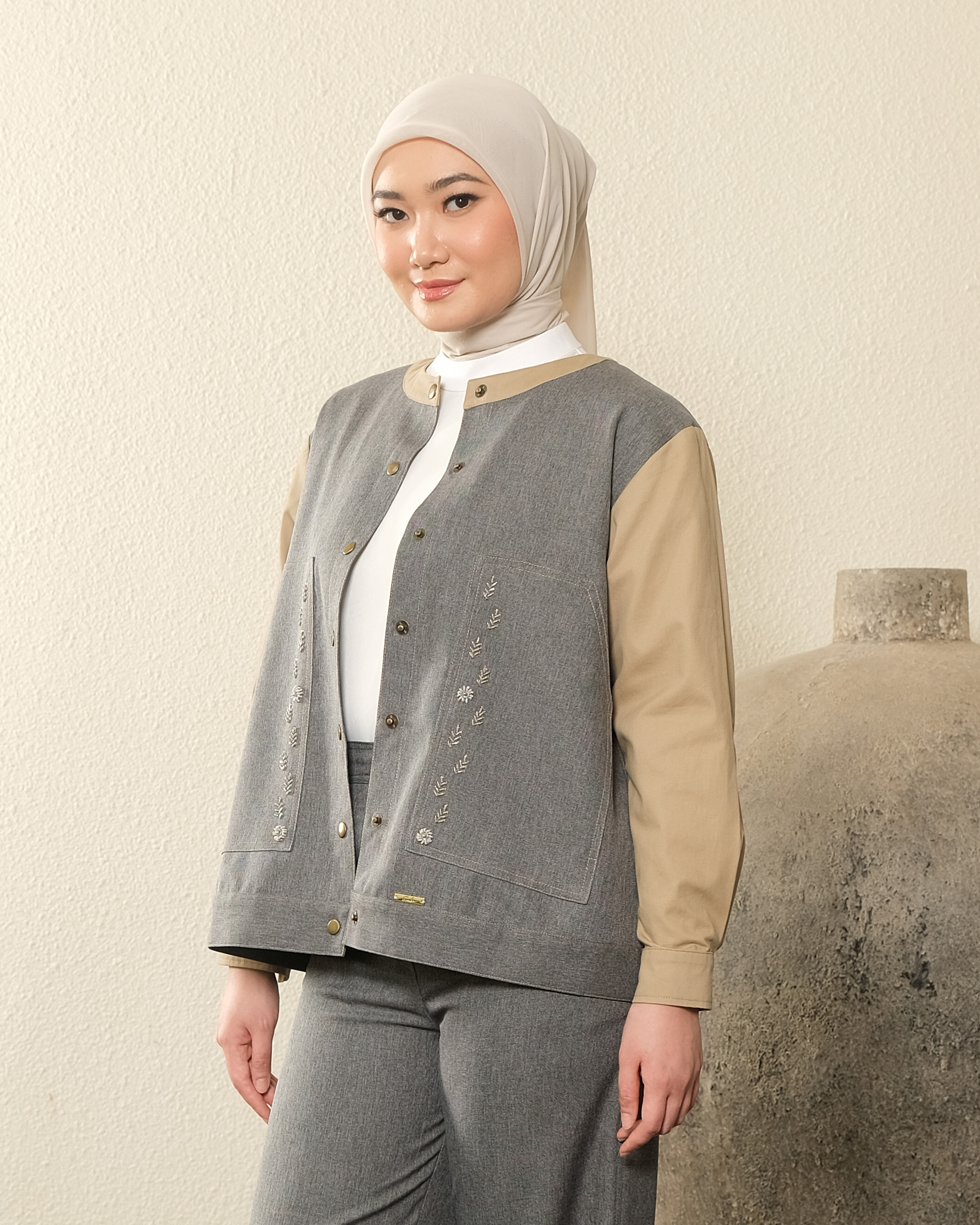 EDREA JACKET - CHARCOAL GREY
