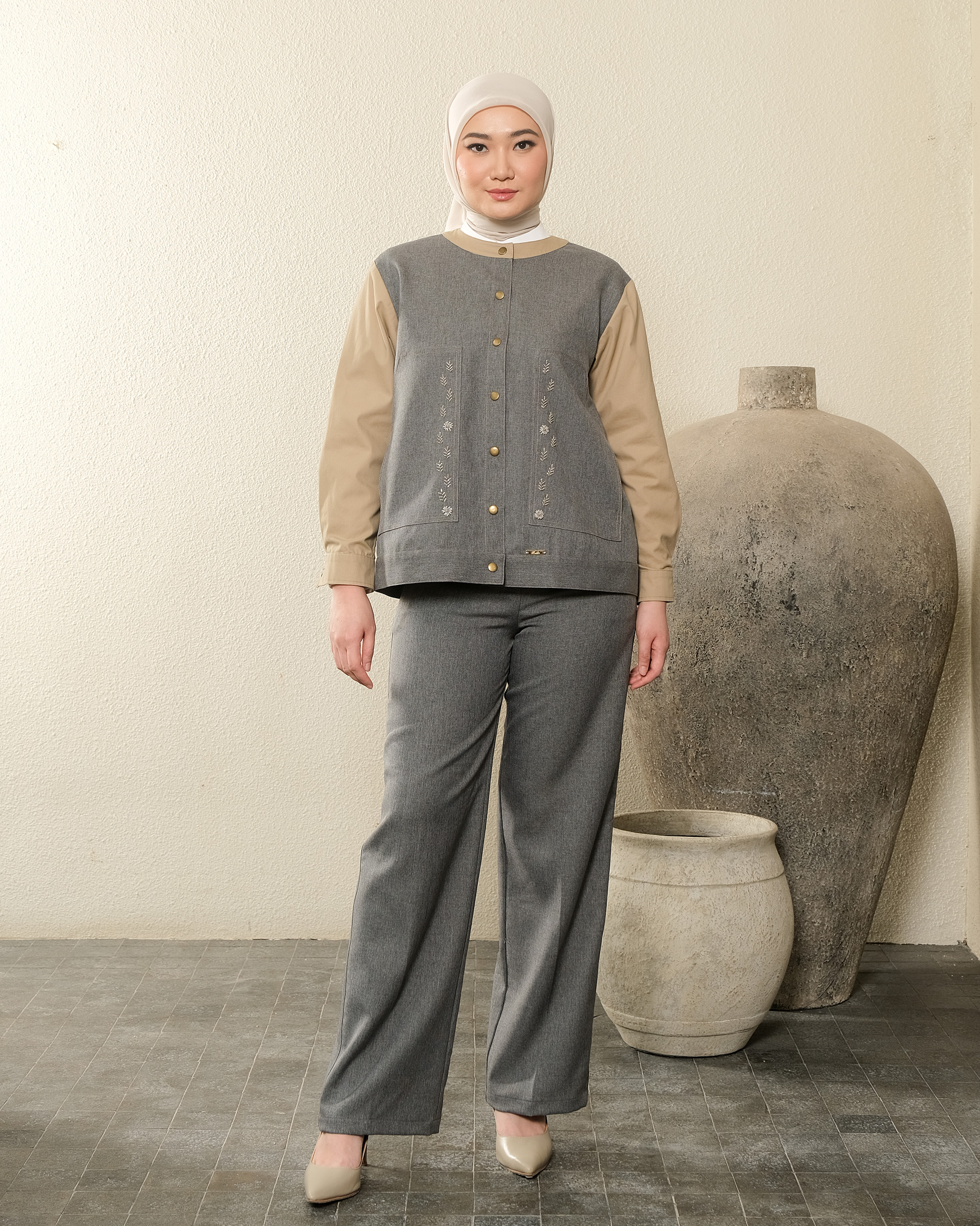 EDREA JACKET - CHARCOAL GREY