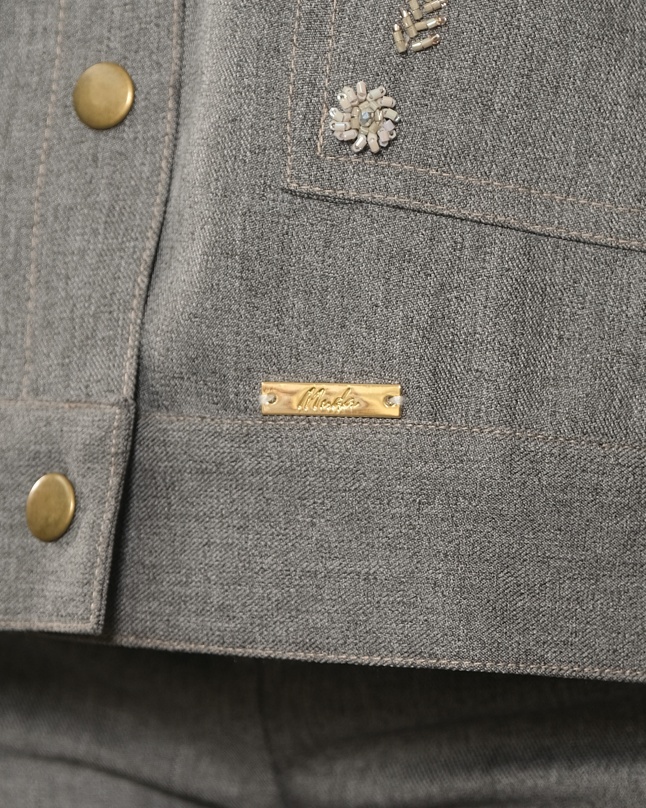 EDREA JACKET - CHARCOAL GREY
