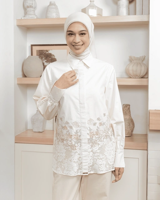 Image of FLEUR SHIRT - BUTTERCREAM