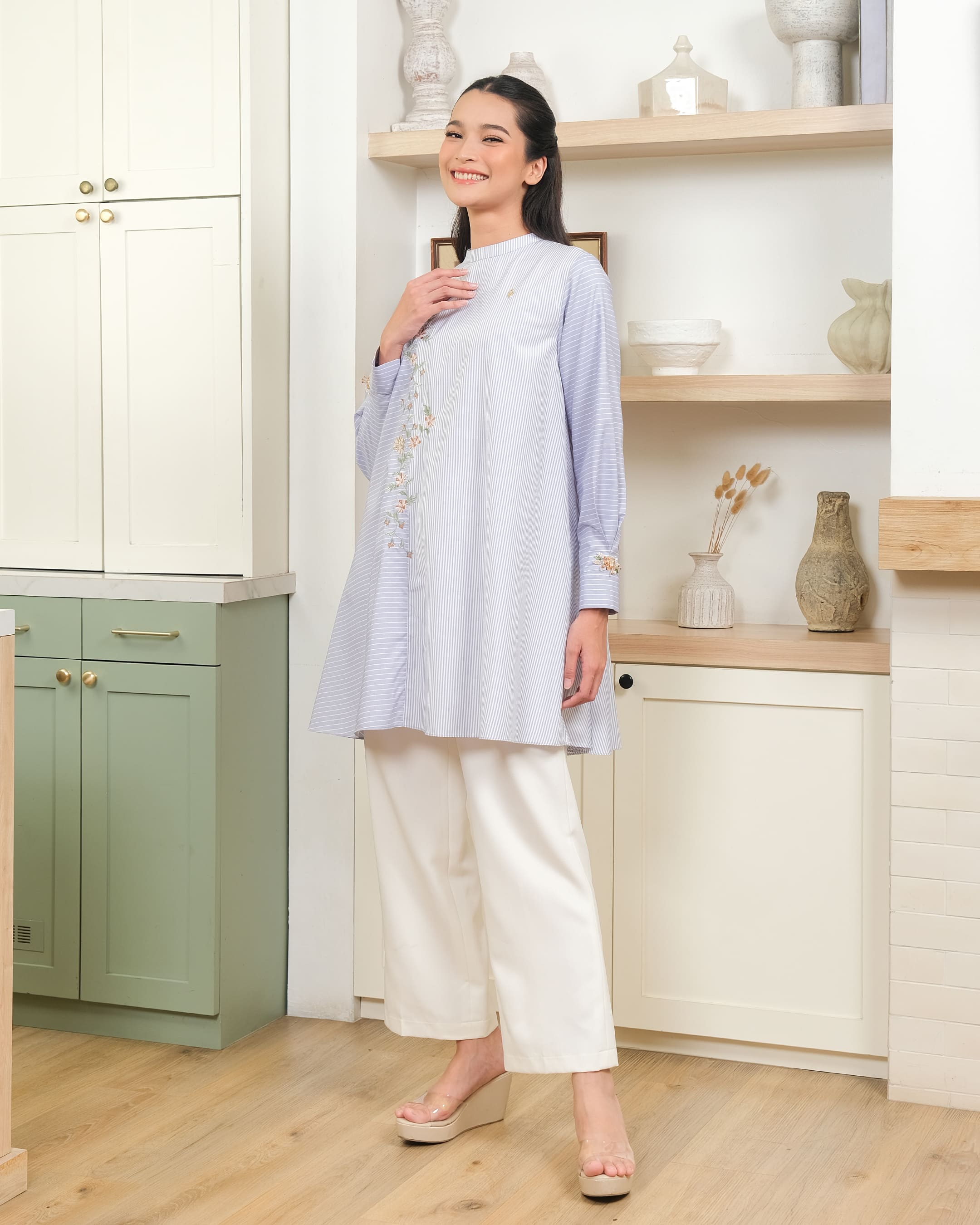 FLORIE TUNIC - ZEN BLUE