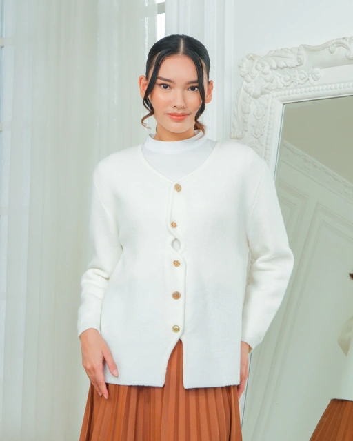 Image of ILANA KNIT - BROKEN WHITE