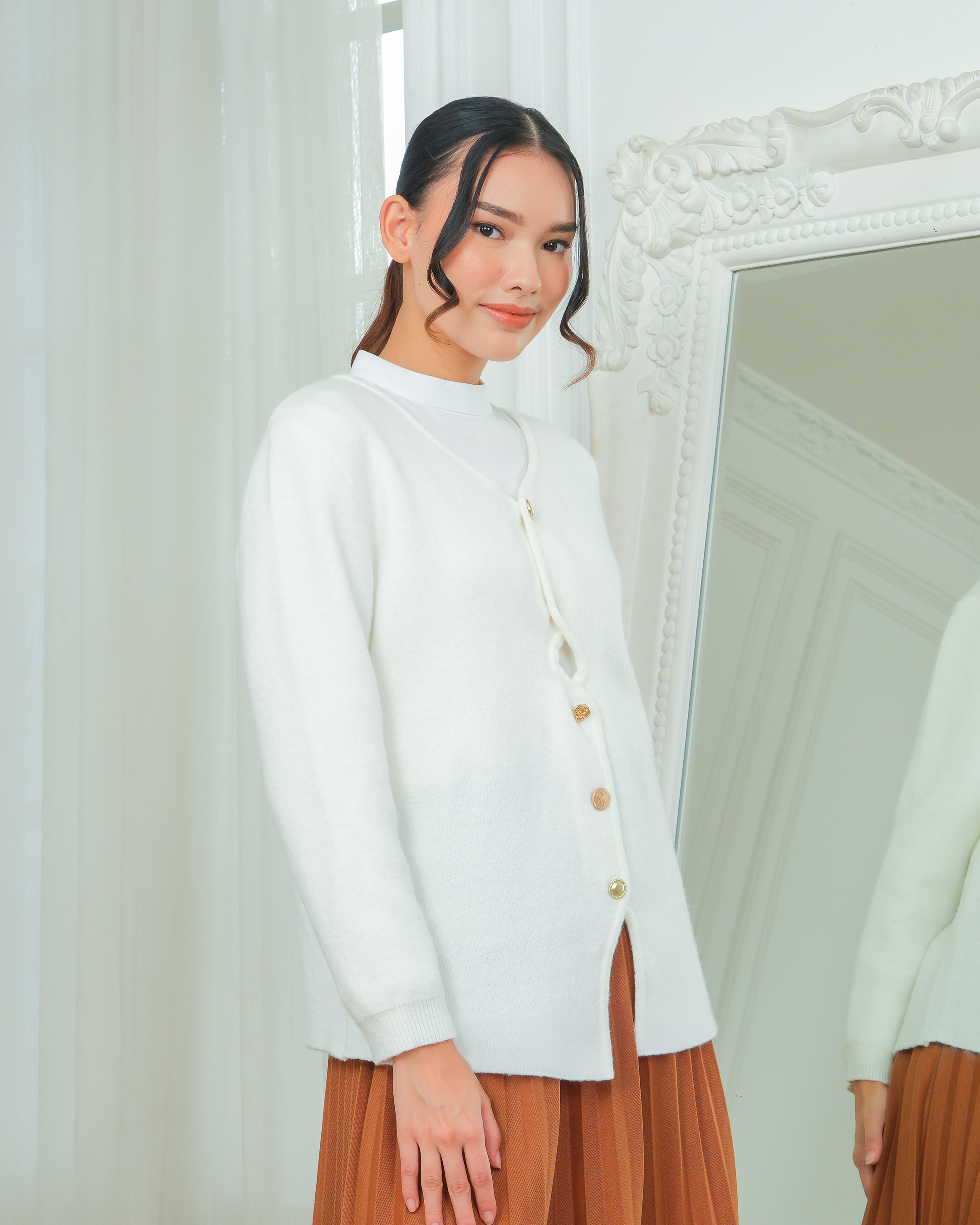 ILANA KNIT - BROKEN WHITE