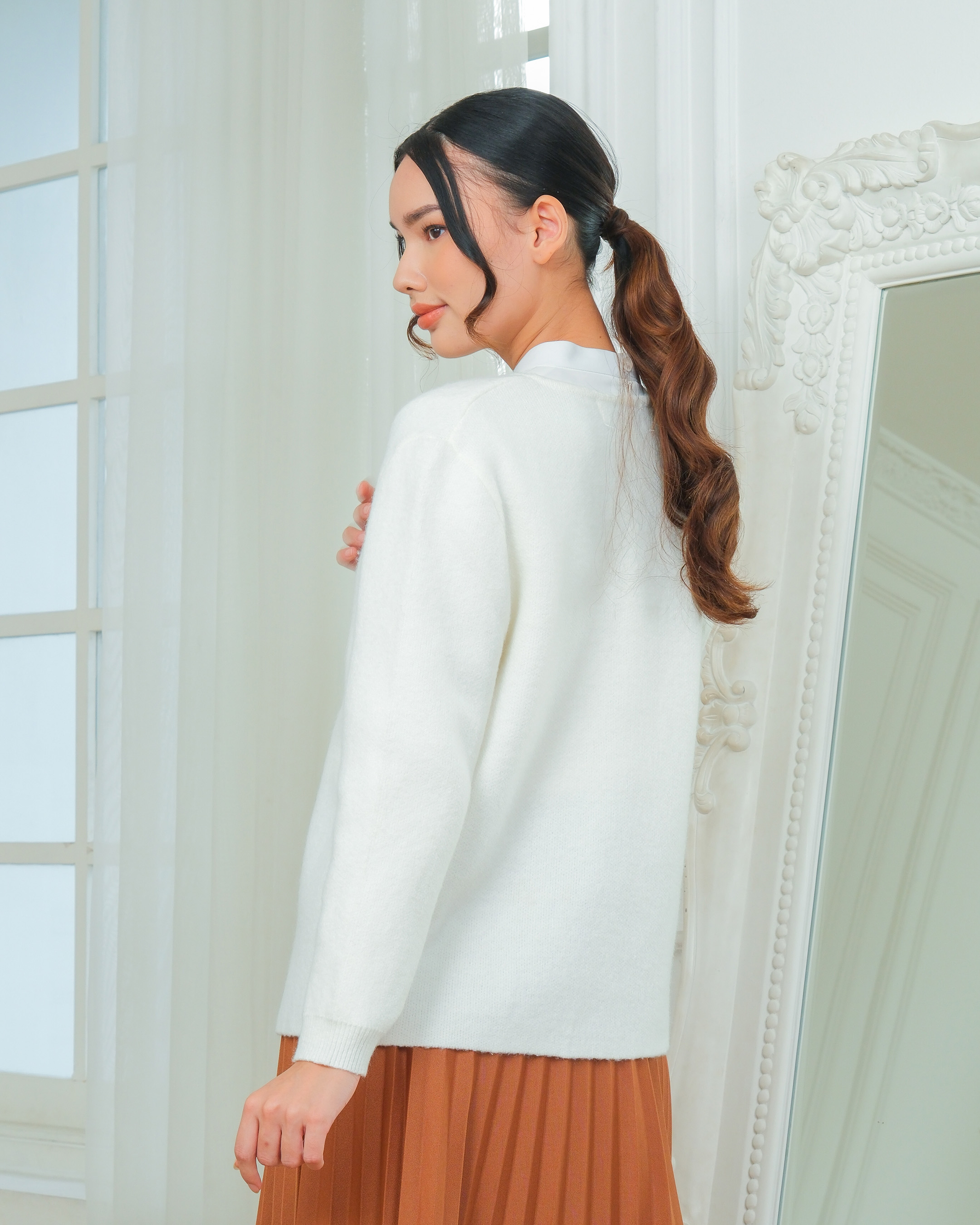ILANA KNIT - BROKEN WHITE