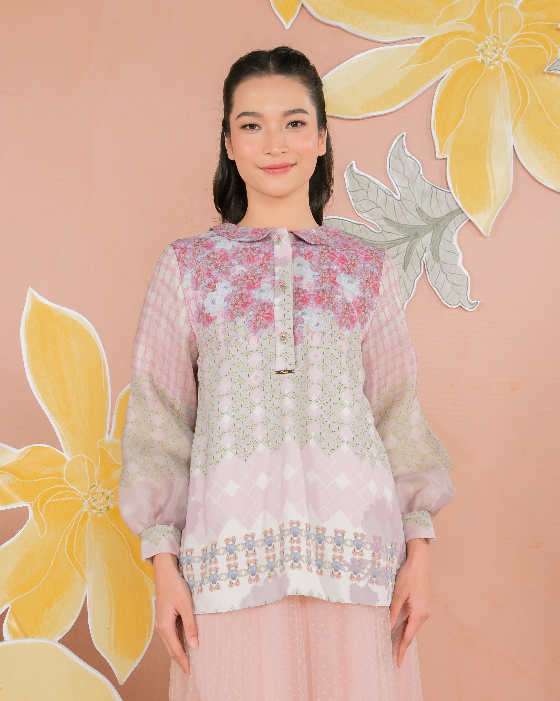 KEMALA BLOUSE - CHERRY
