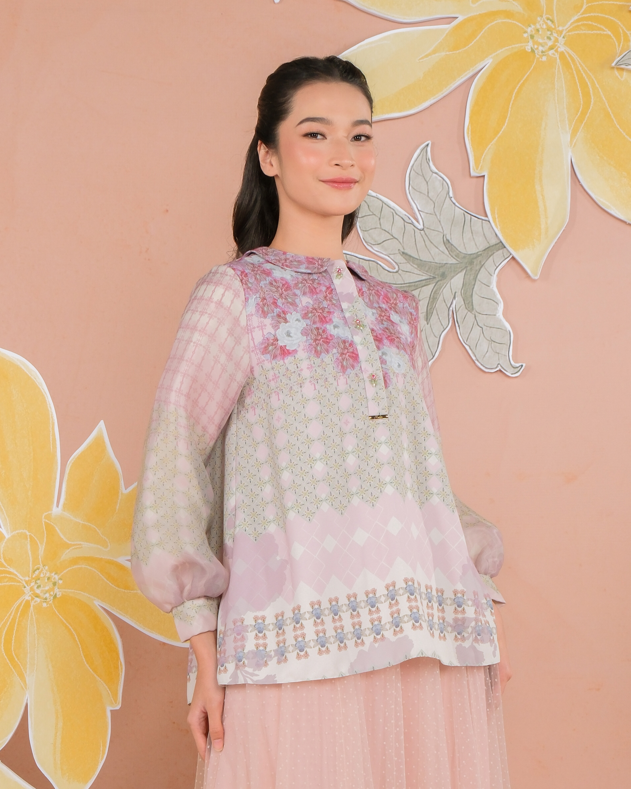 KEMALA BLOUSE - CHERRY