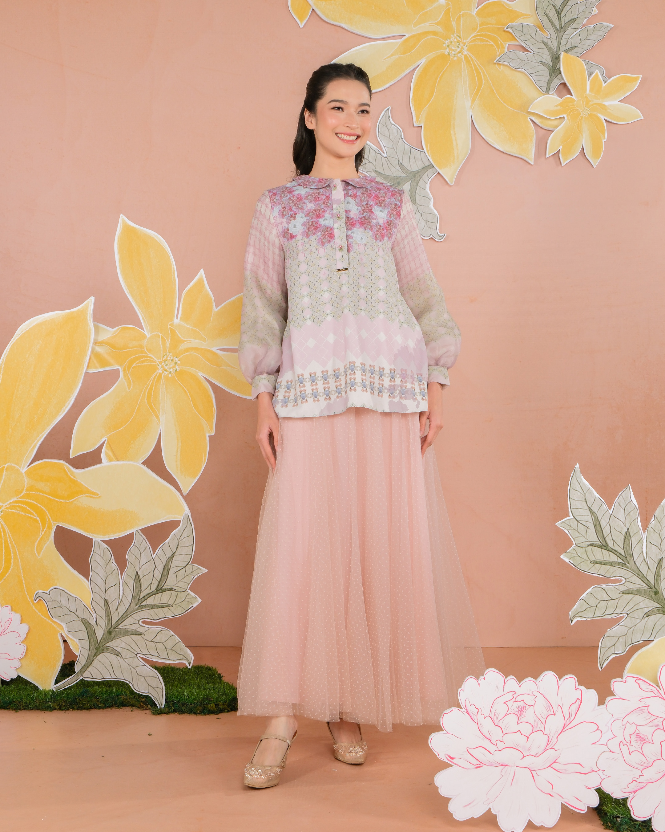 KEMALA BLOUSE - CHERRY
