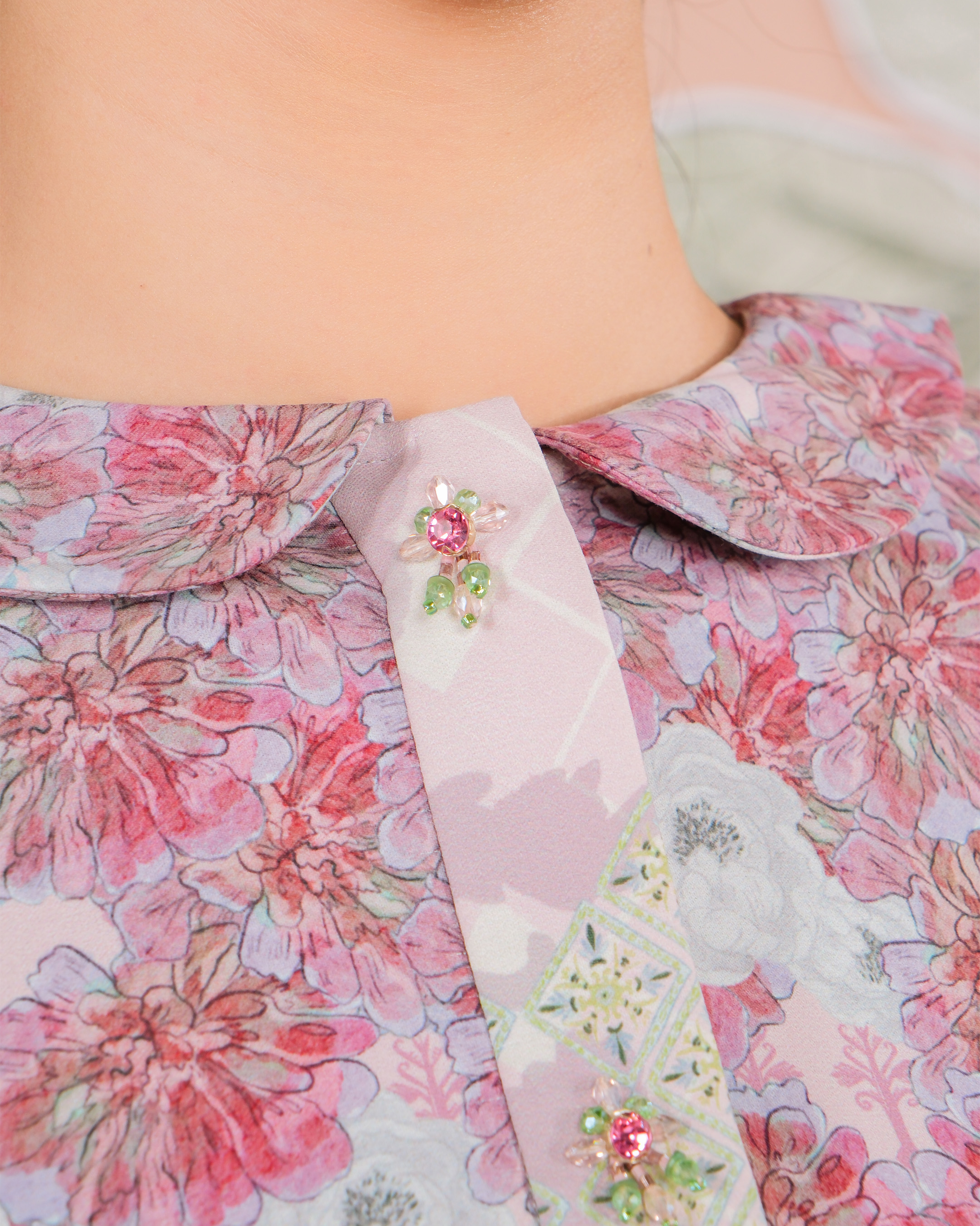 KEMALA BLOUSE - CHERRY