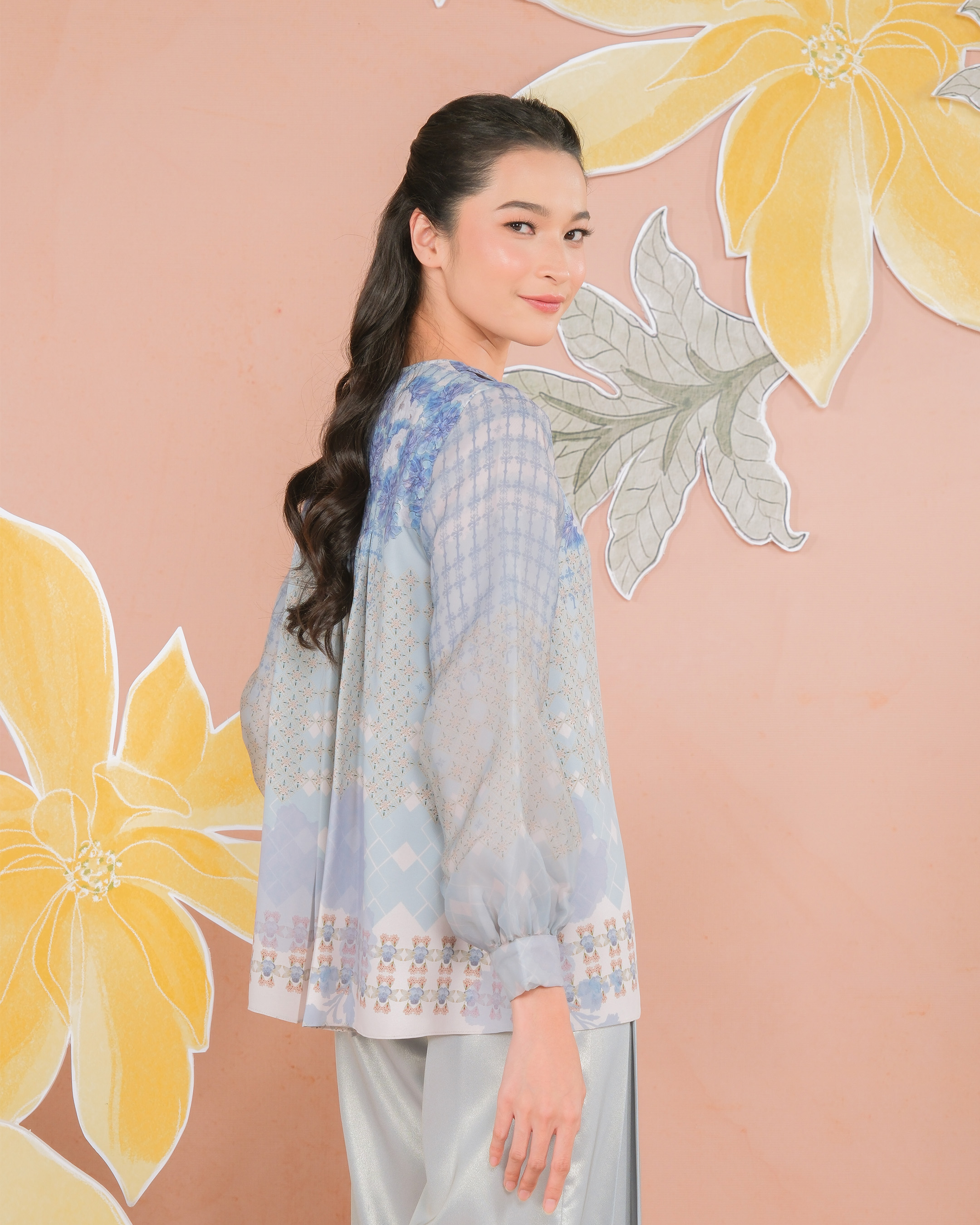 KEMALA BLOUSE - INDIGO