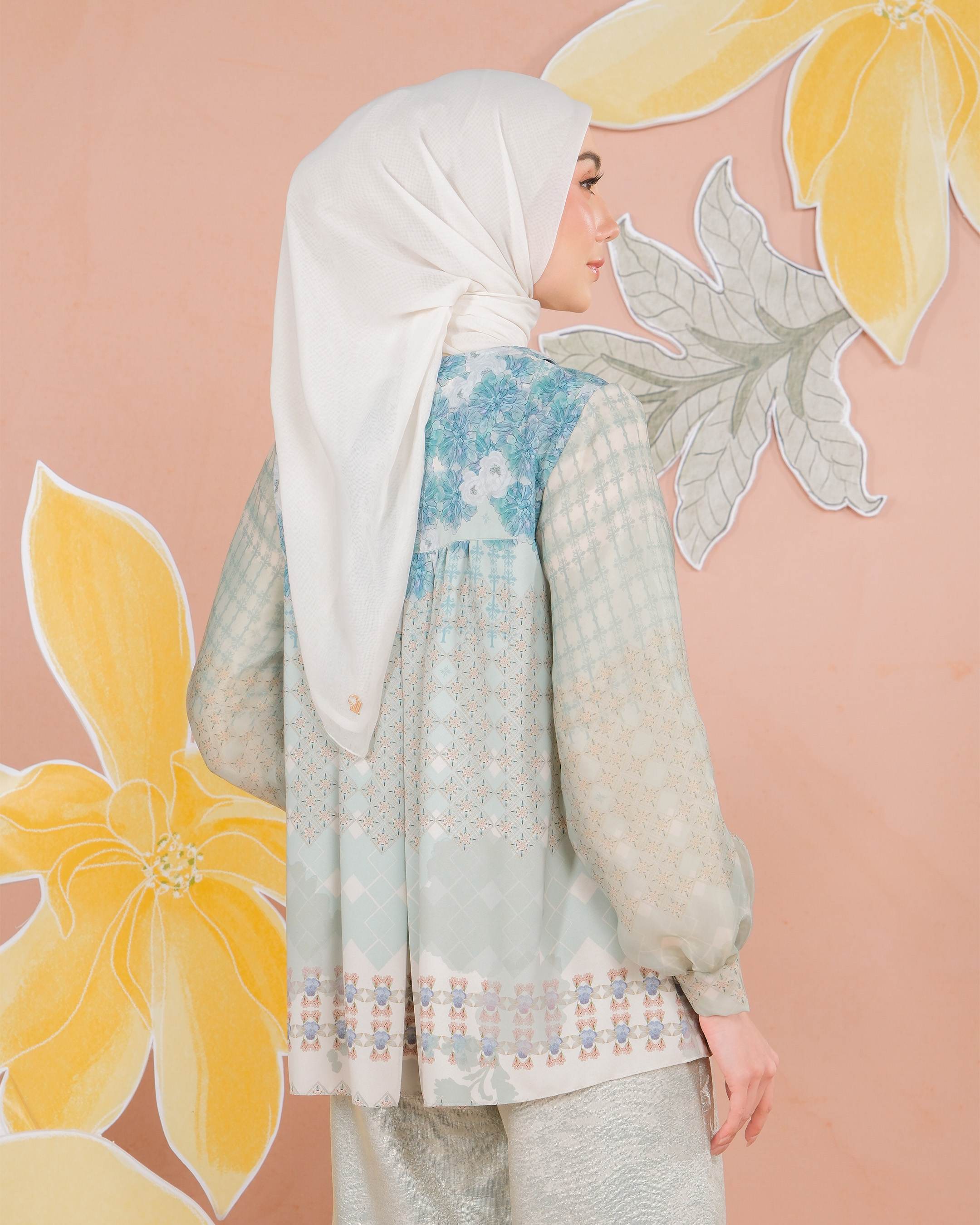 KEMALA BLOUSE - TURQOUISE