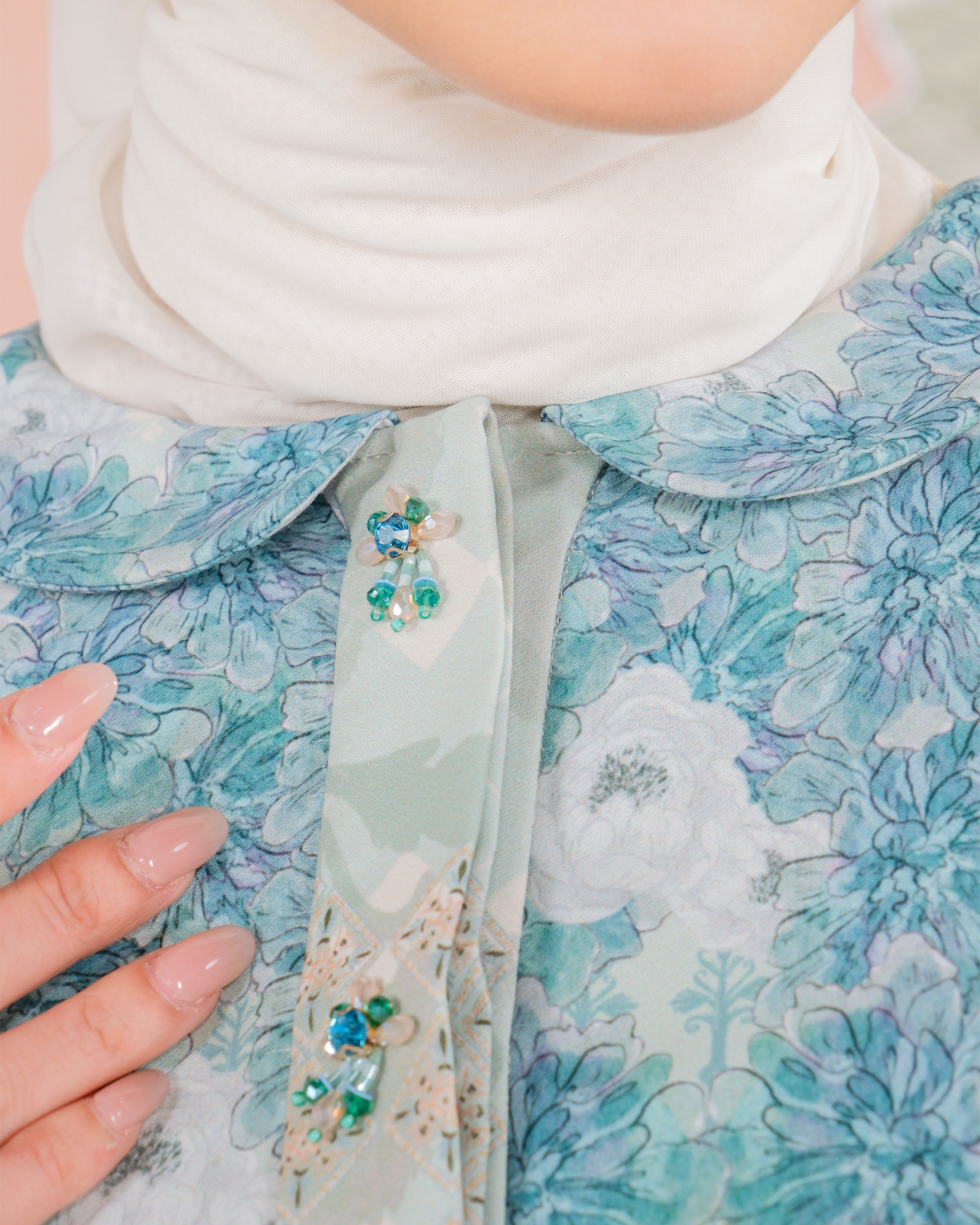 KEMALA BLOUSE - TURQOUISE