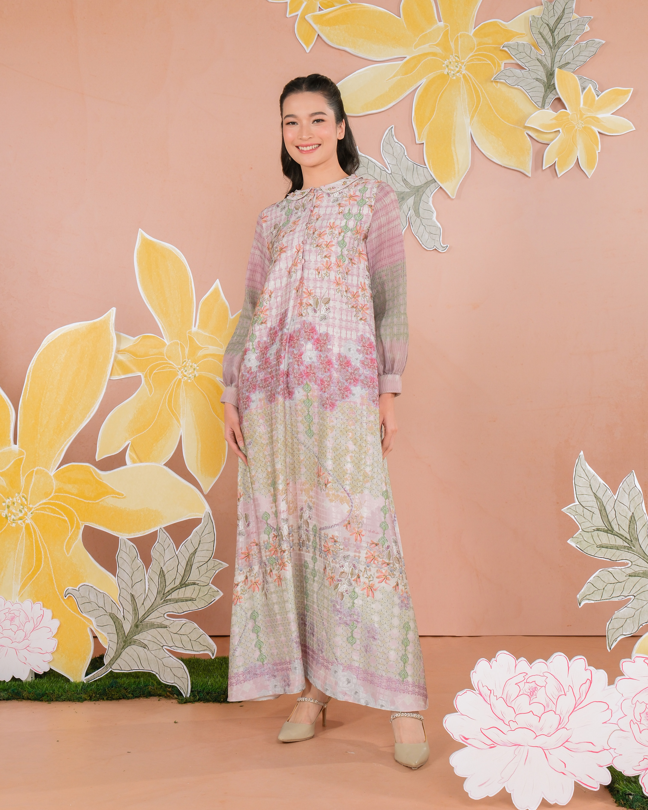 KEMALA DRESS - CHERRY