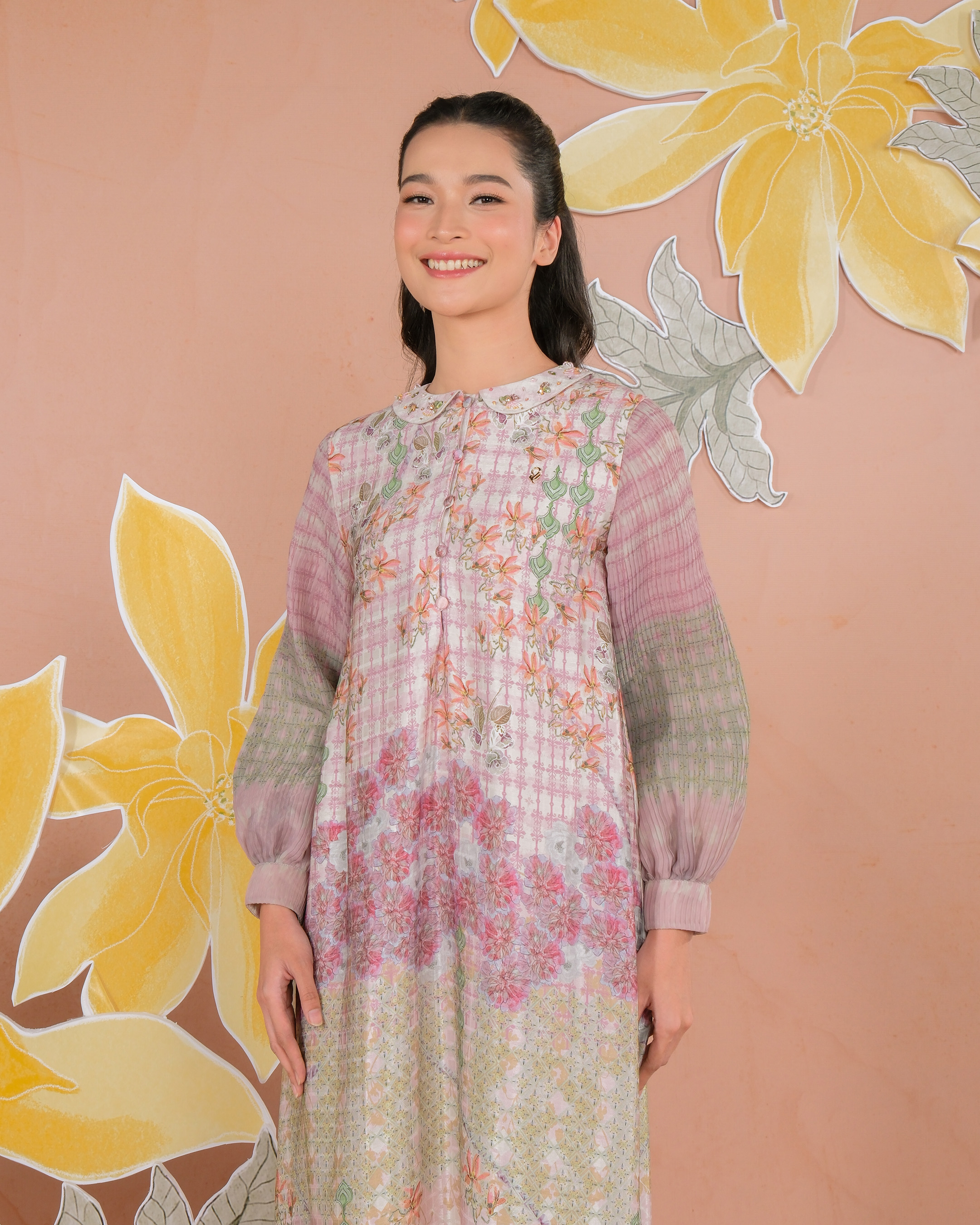 KEMALA DRESS - CHERRY