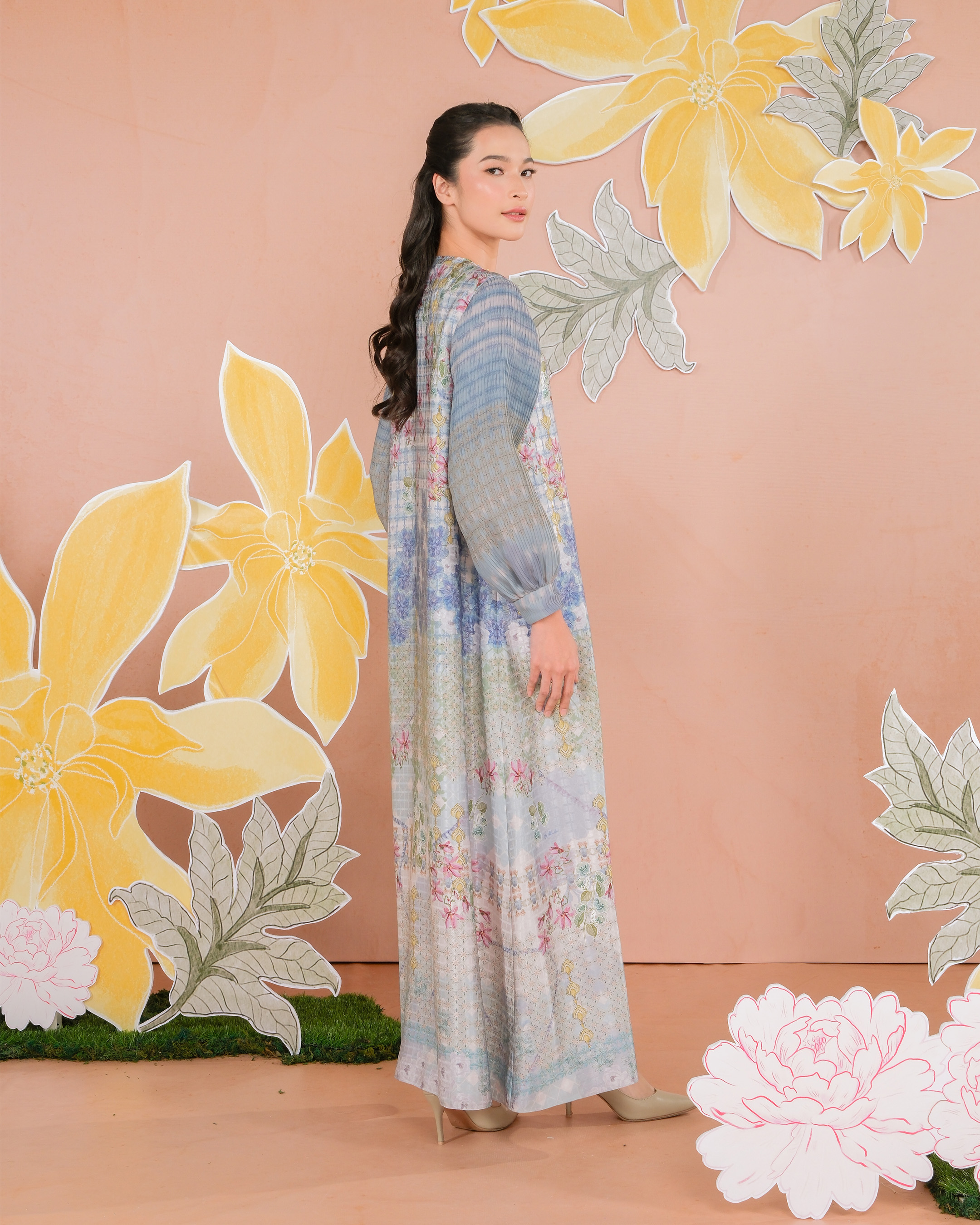 KEMALA DRESS - INDIGO