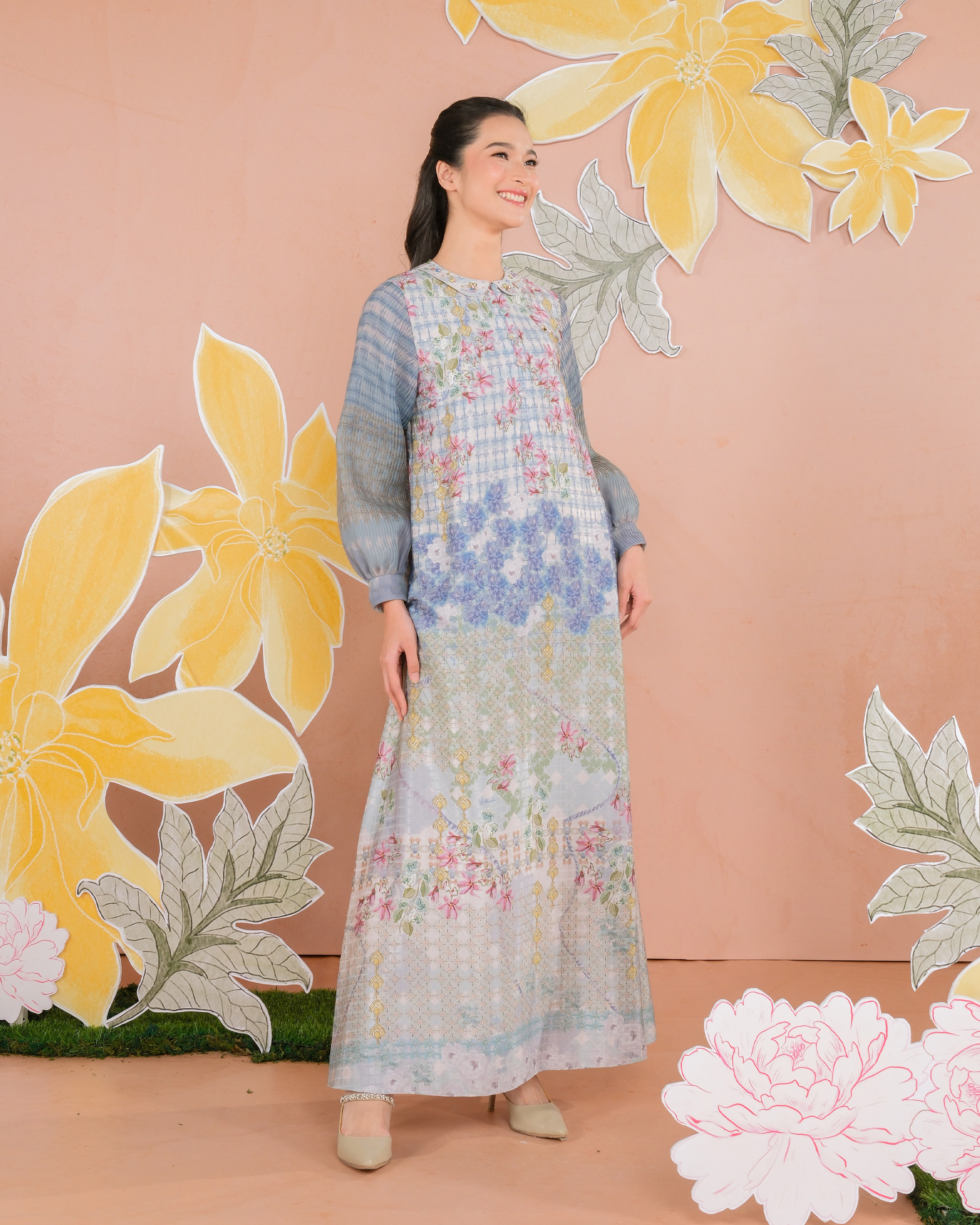 KEMALA DRESS - INDIGO
