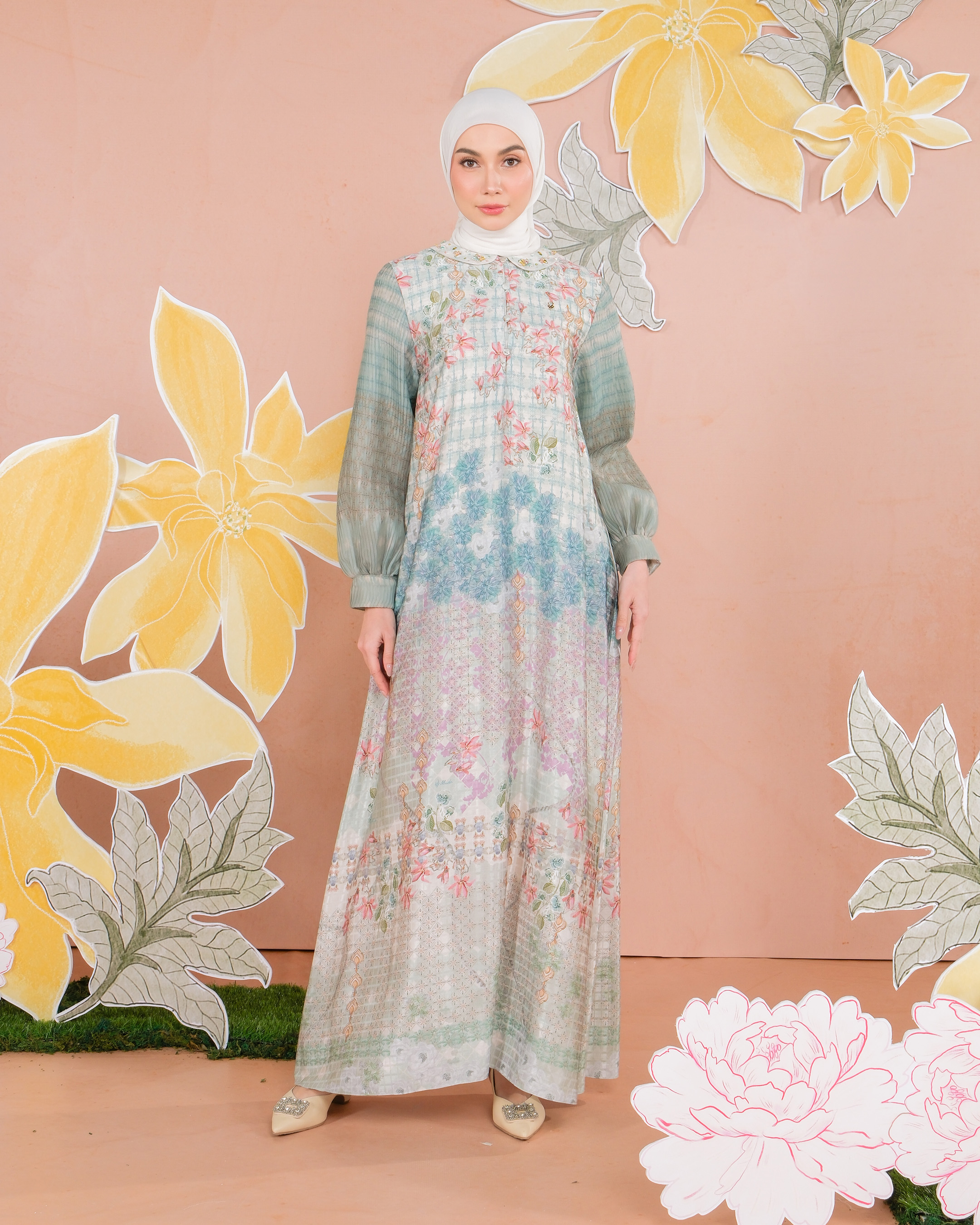 KEMALA DRESS - TURQOUISE