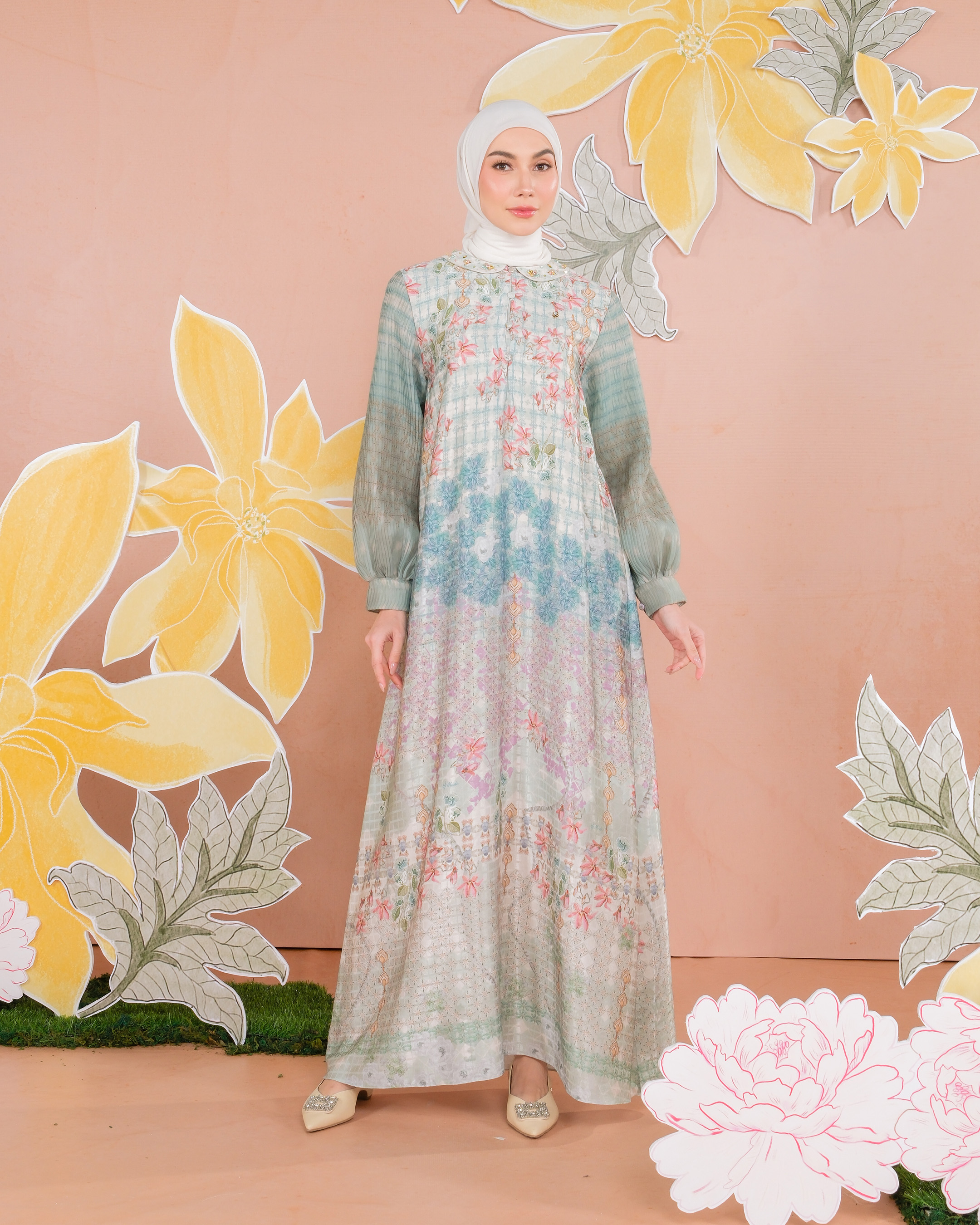 KEMALA DRESS - TURQOUISE