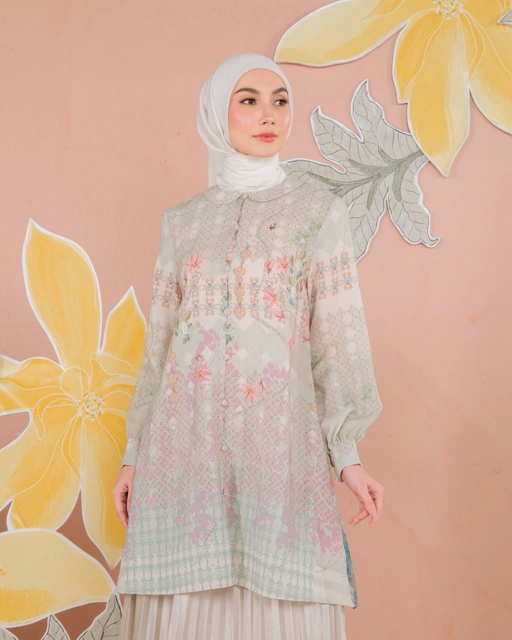 Image of KEMALA TUNIC - TURQUOISE