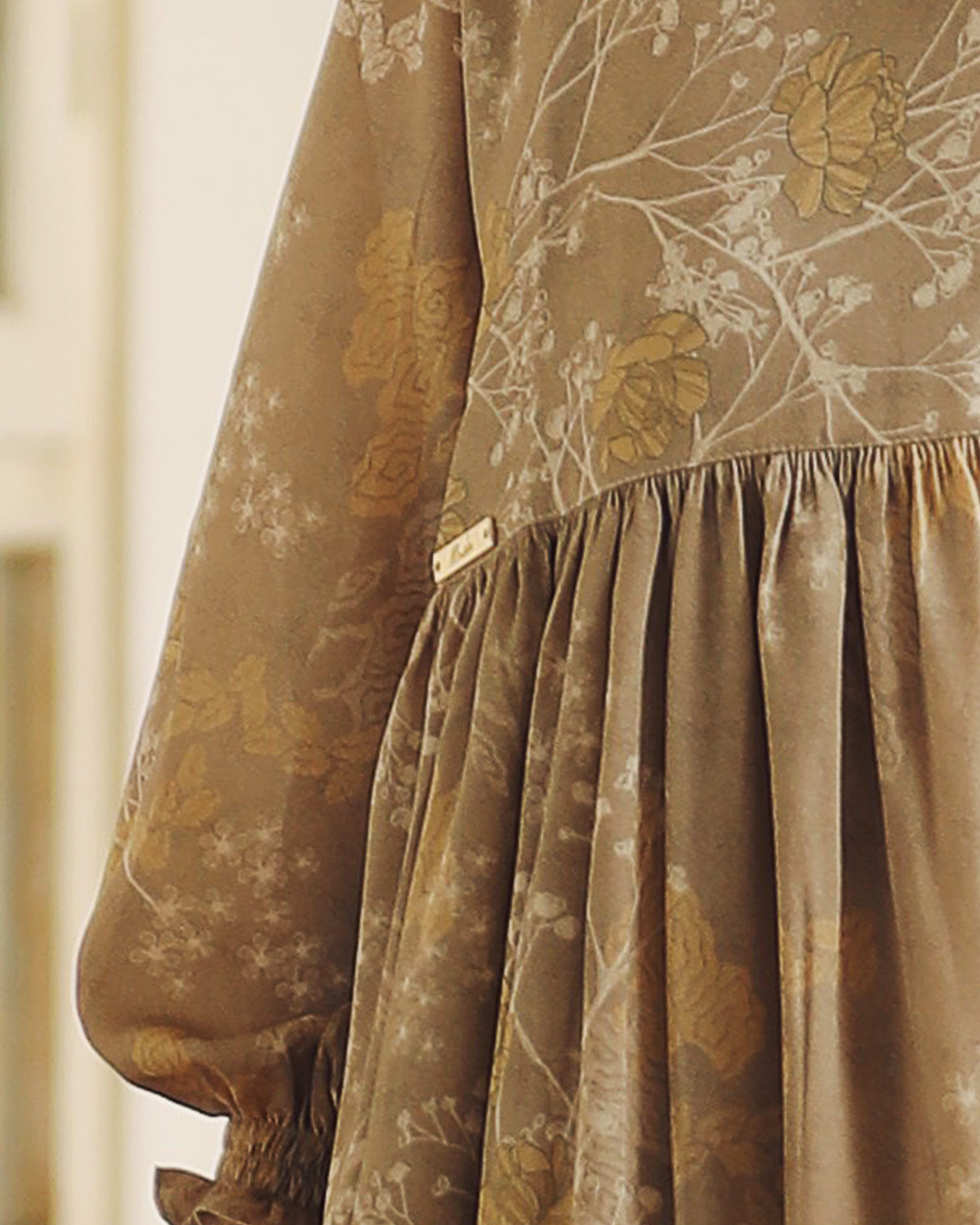KESHWARI DRESS ANAK - PEANUT BUTTER