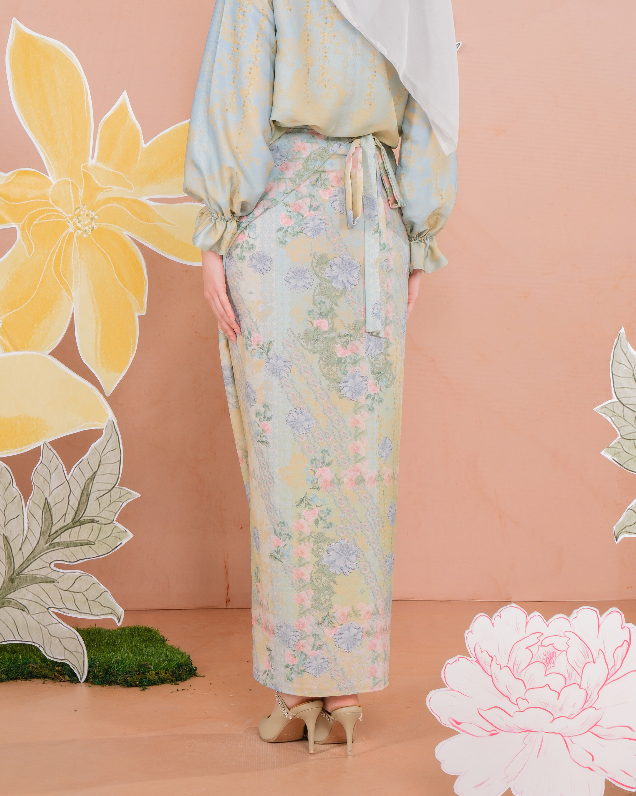 KIRAI SKIRT - BABY BLUE