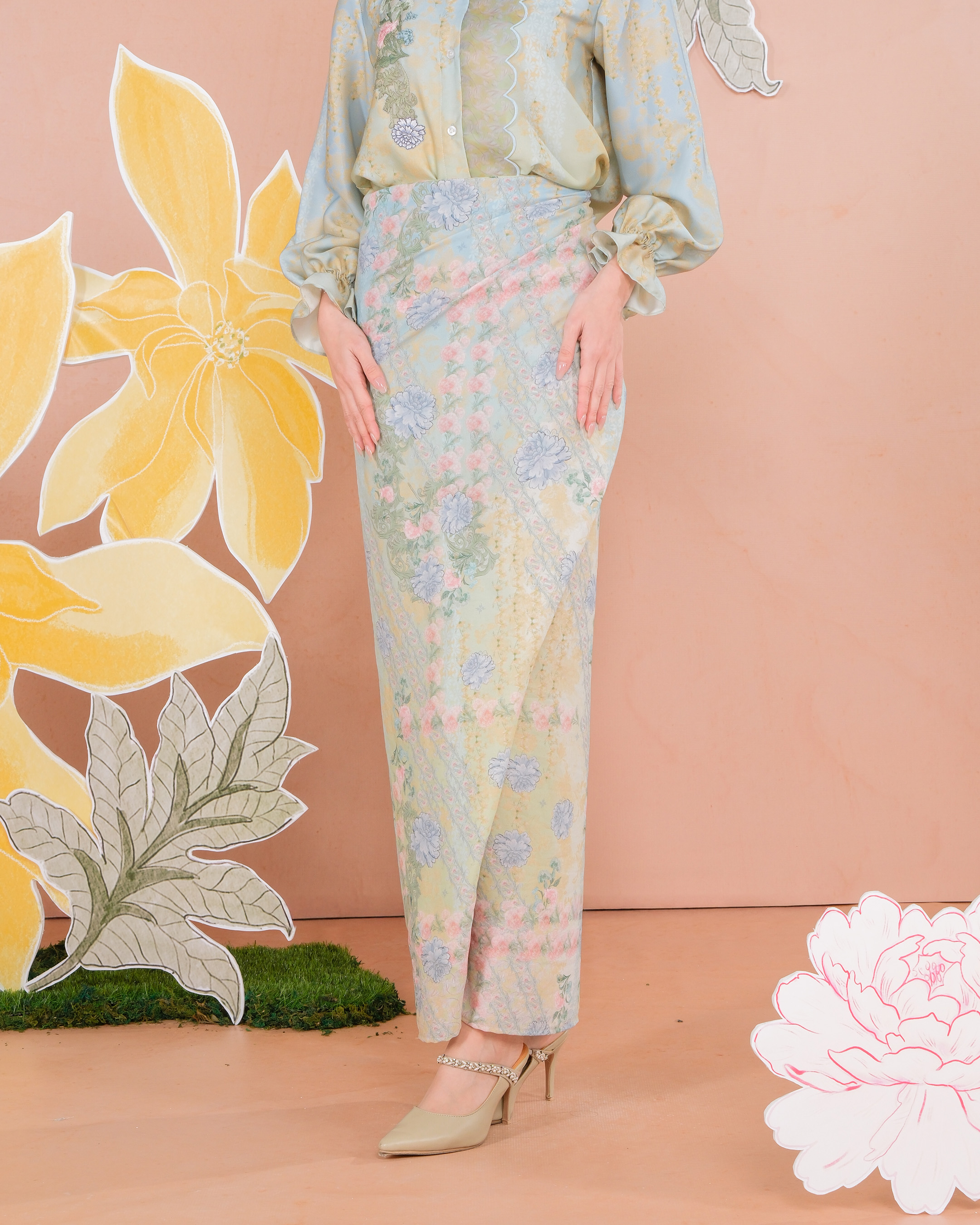 KIRAI SKIRT - BABY BLUE