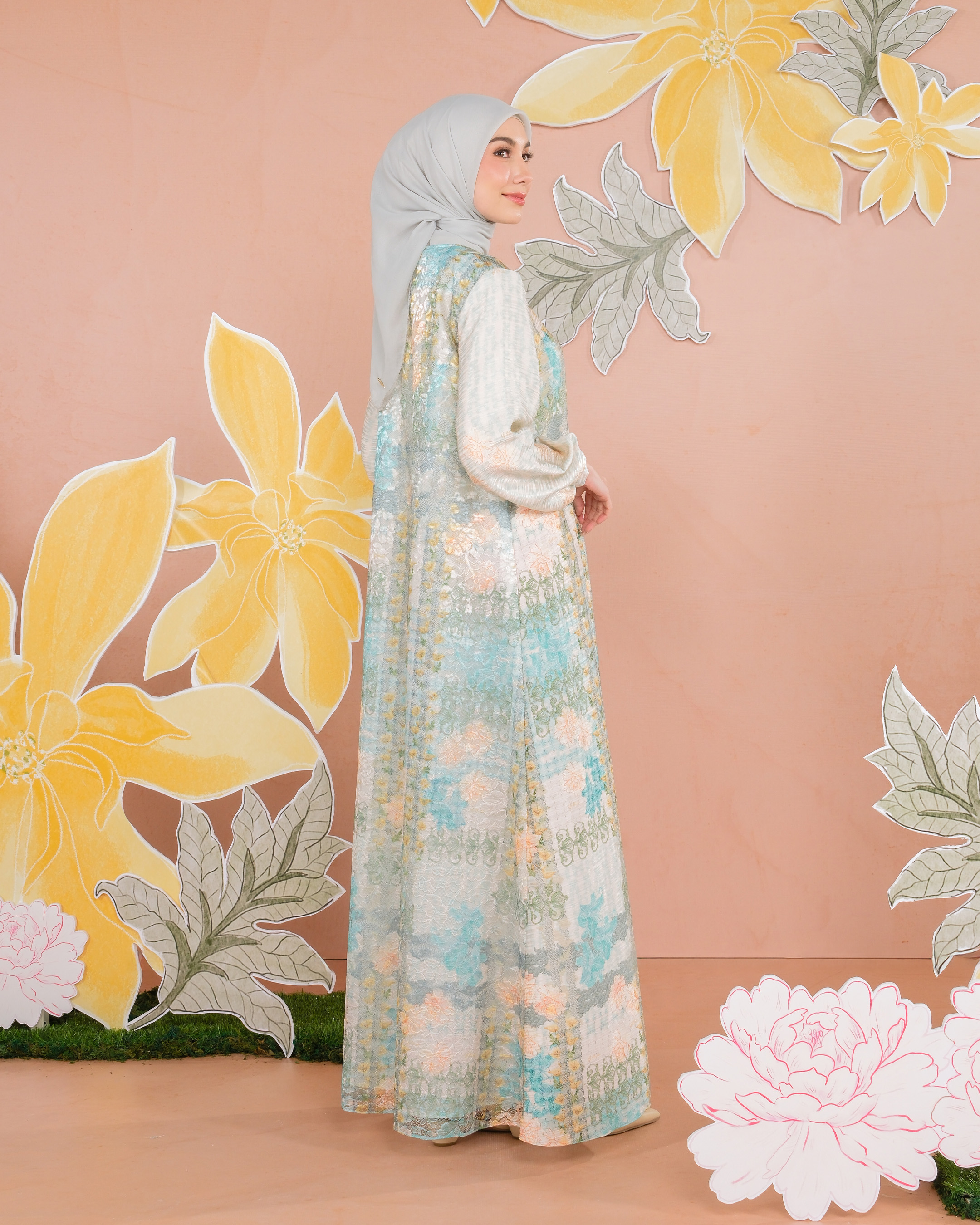 MELUR DRESS - AQUAMARINE