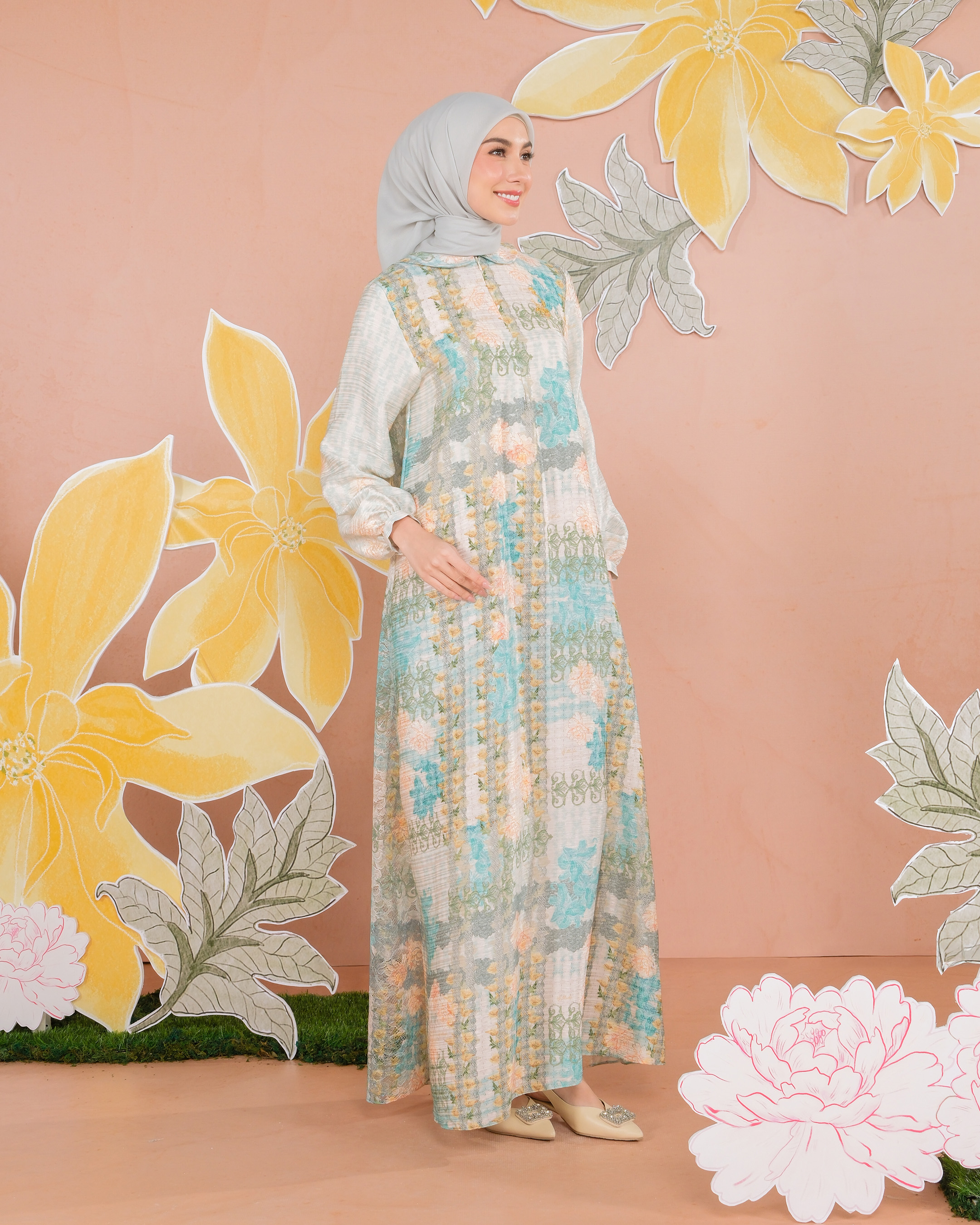 MELUR DRESS - AQUAMARINE