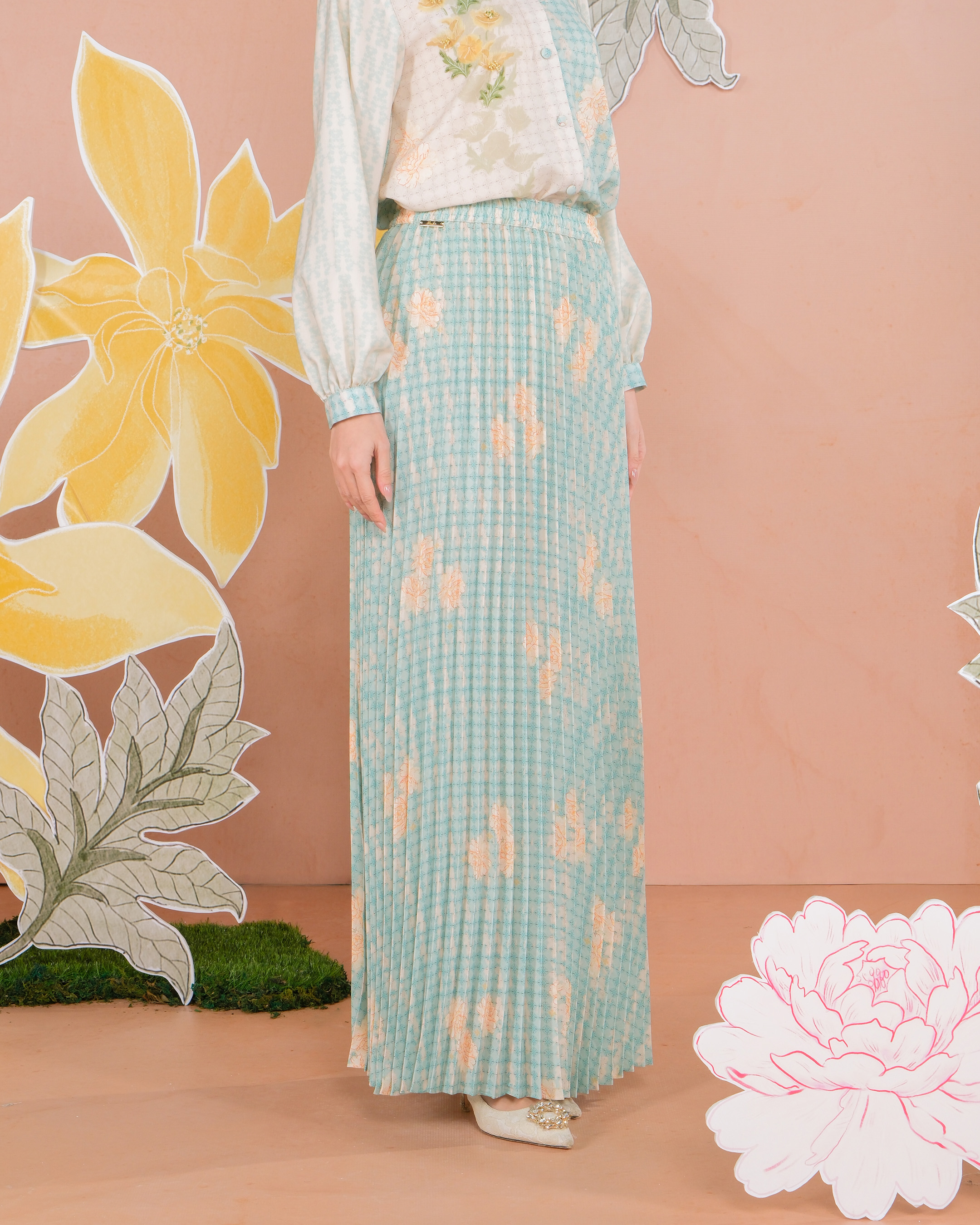 MELUR SKIRT - AQUAMARINE