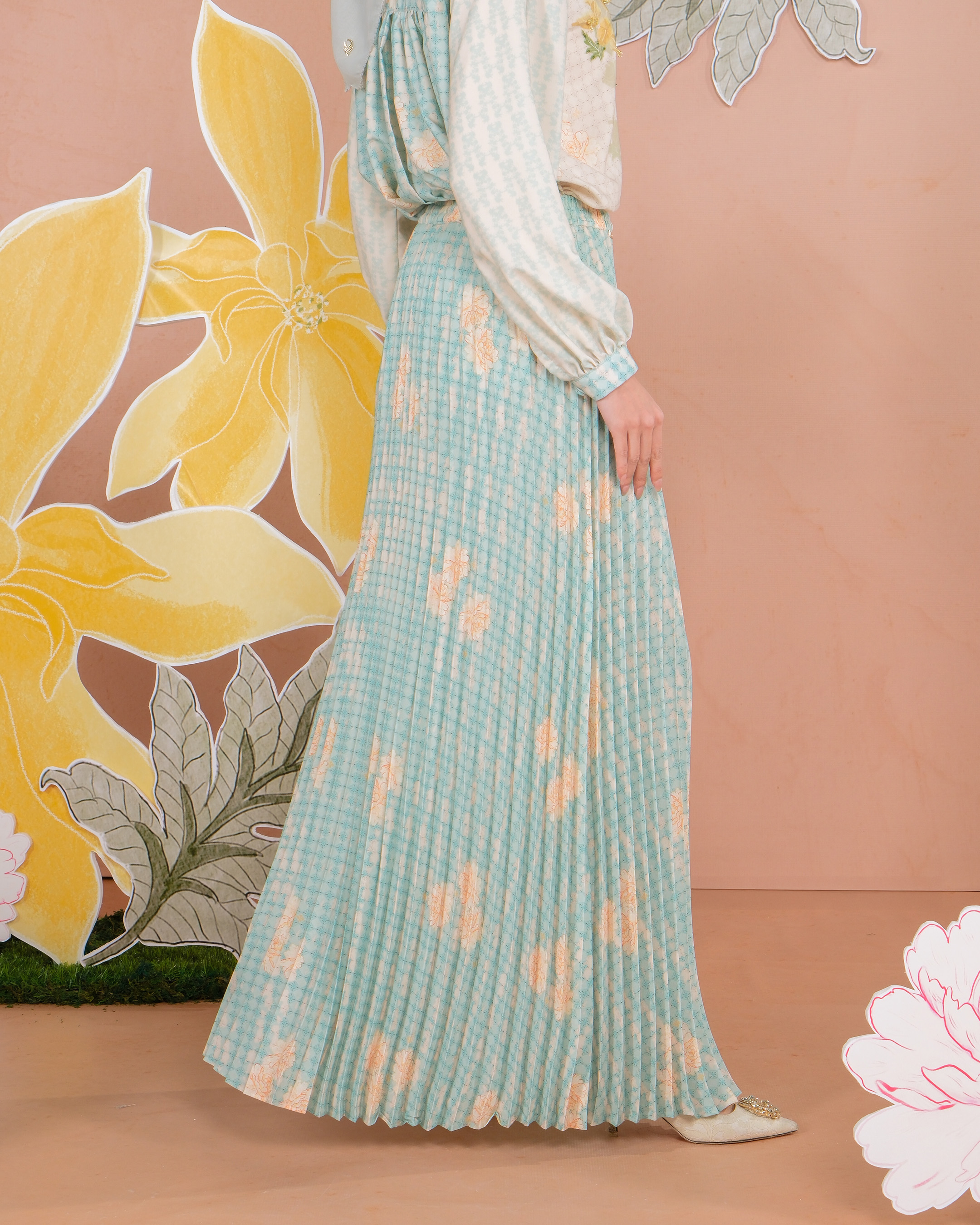 MELUR SKIRT - AQUAMARINE