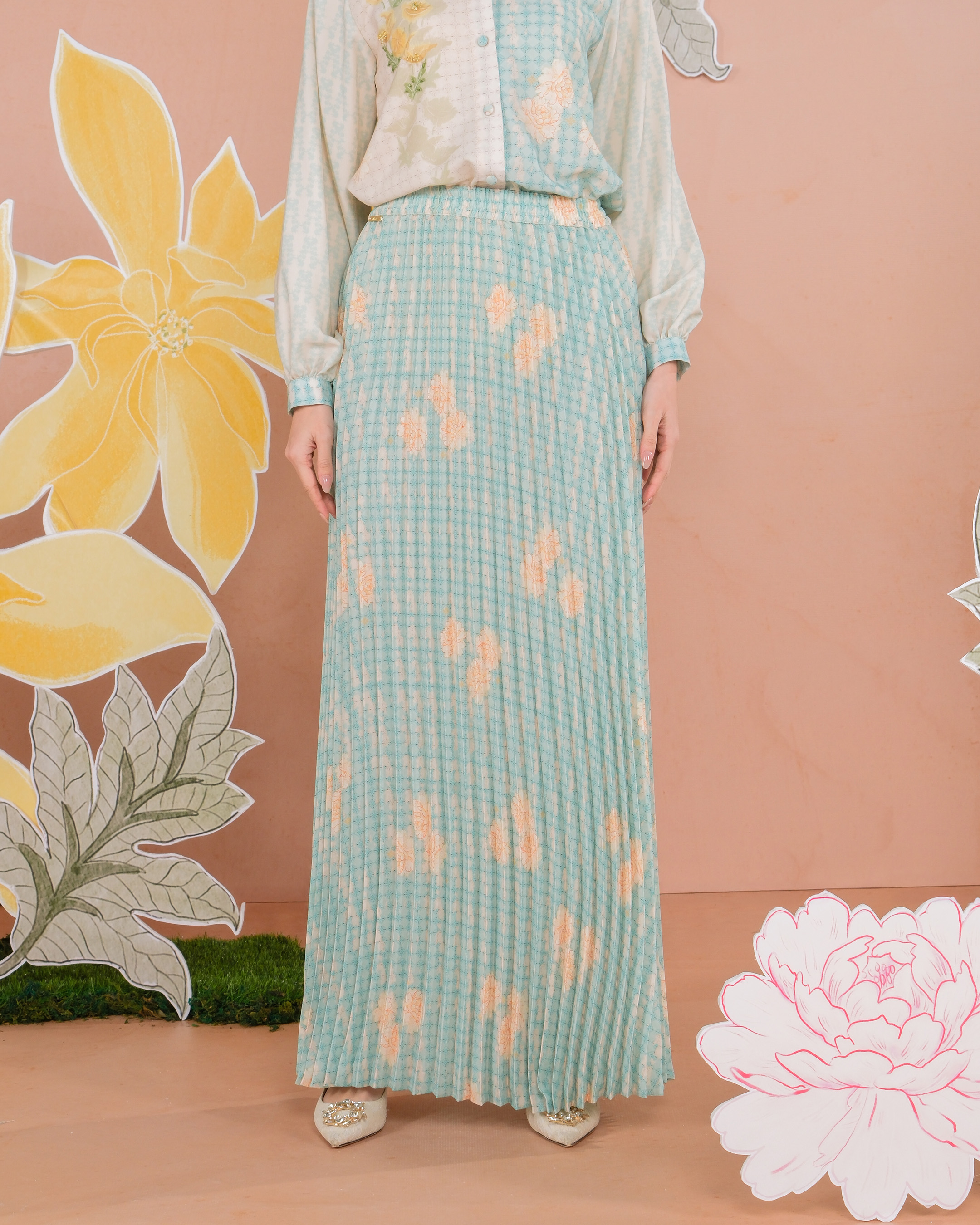MELUR SKIRT - AQUAMARINE