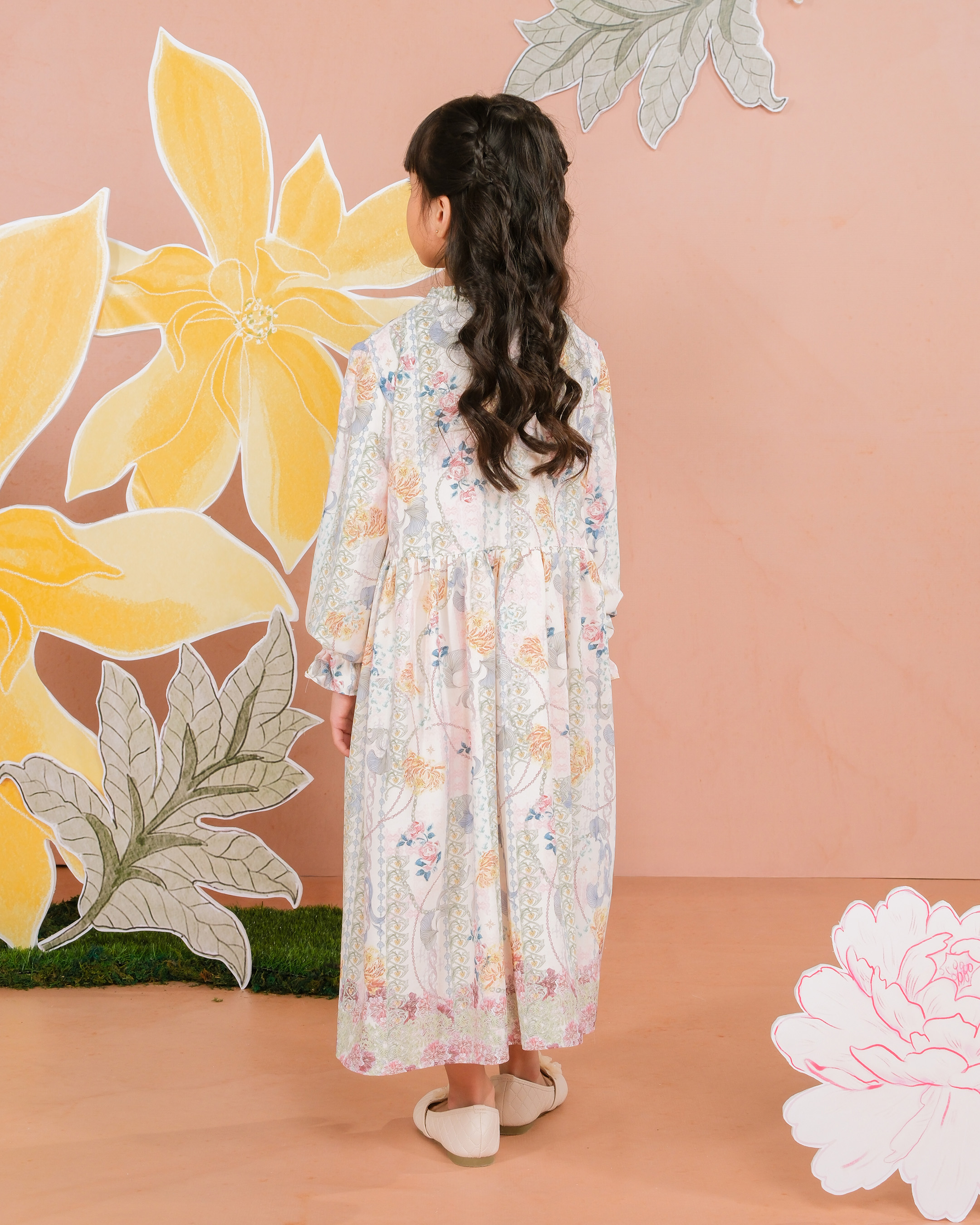MINARA DRESS ANAK - CARAMEL