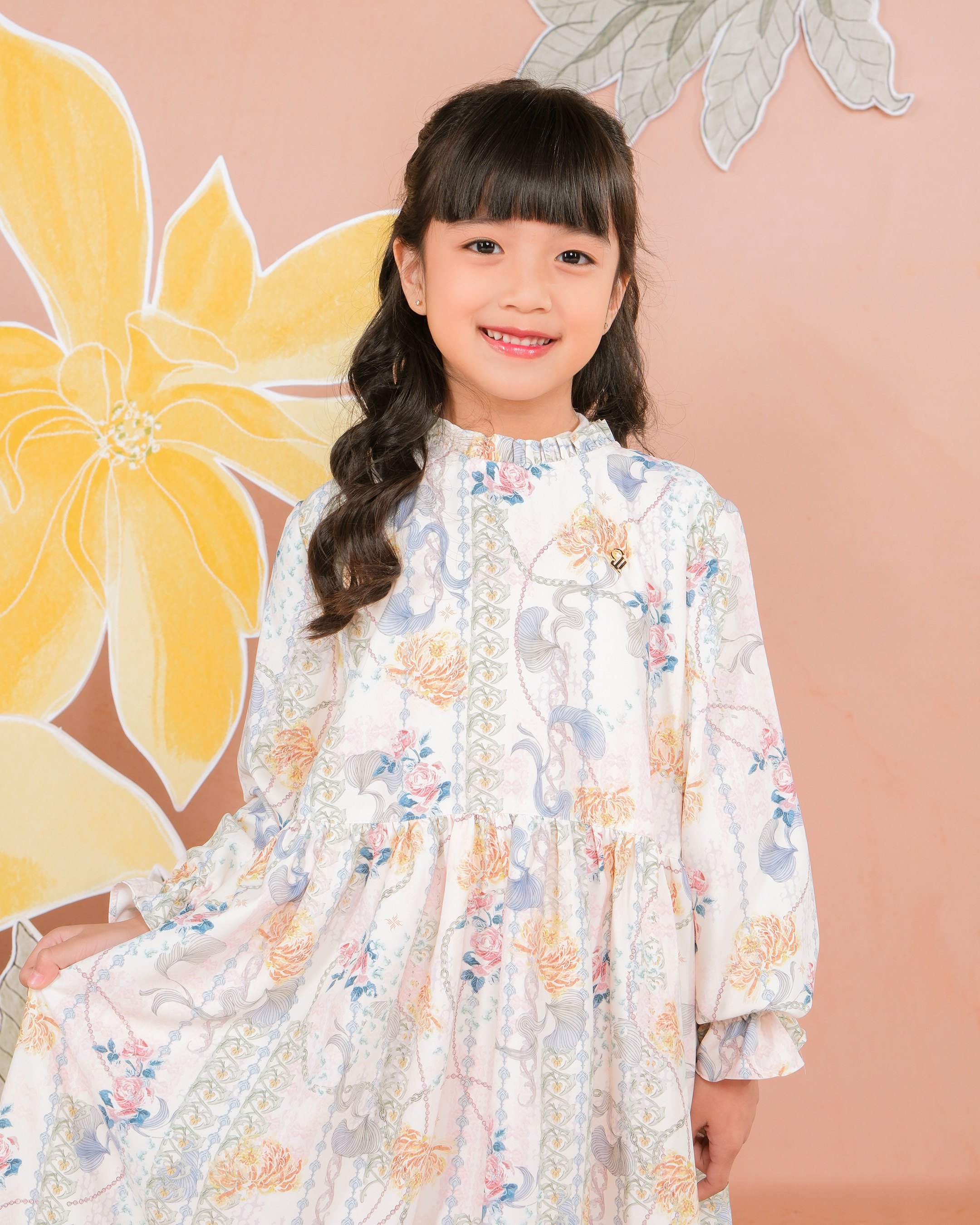 MINARA DRESS ANAK - CARAMEL