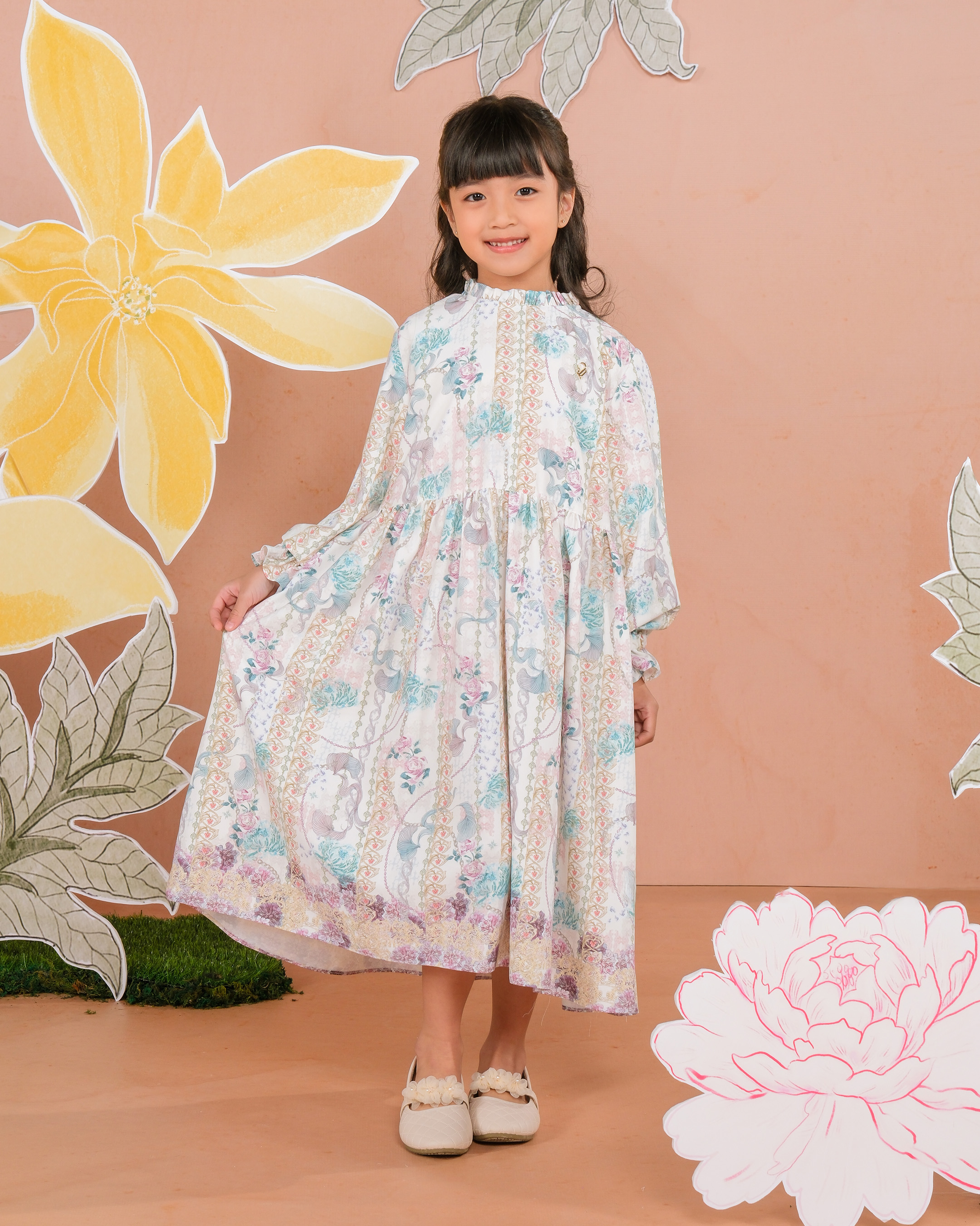 MINARA DRESS ANAK - TOSCA
