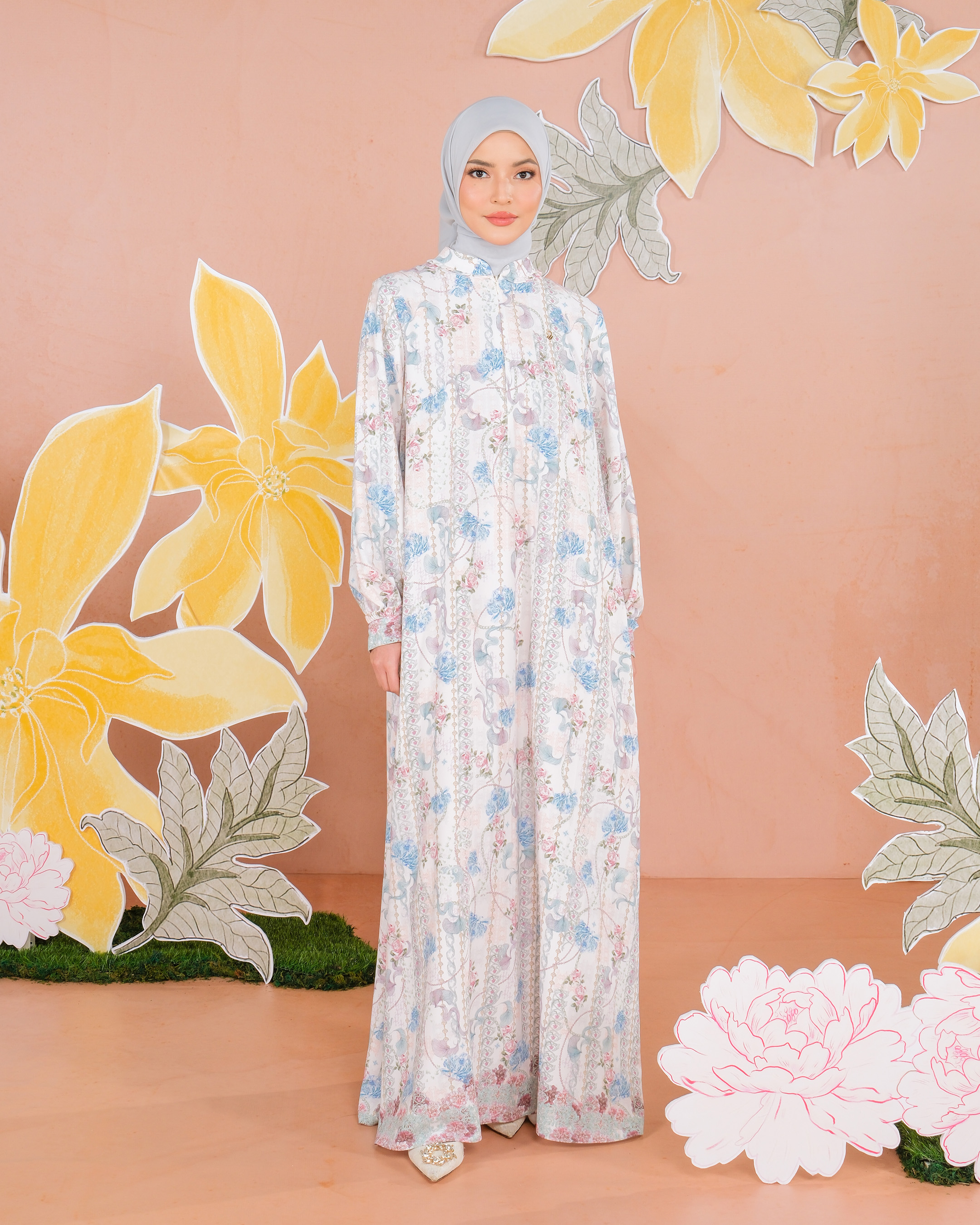 MINARA DRESS - BLUE