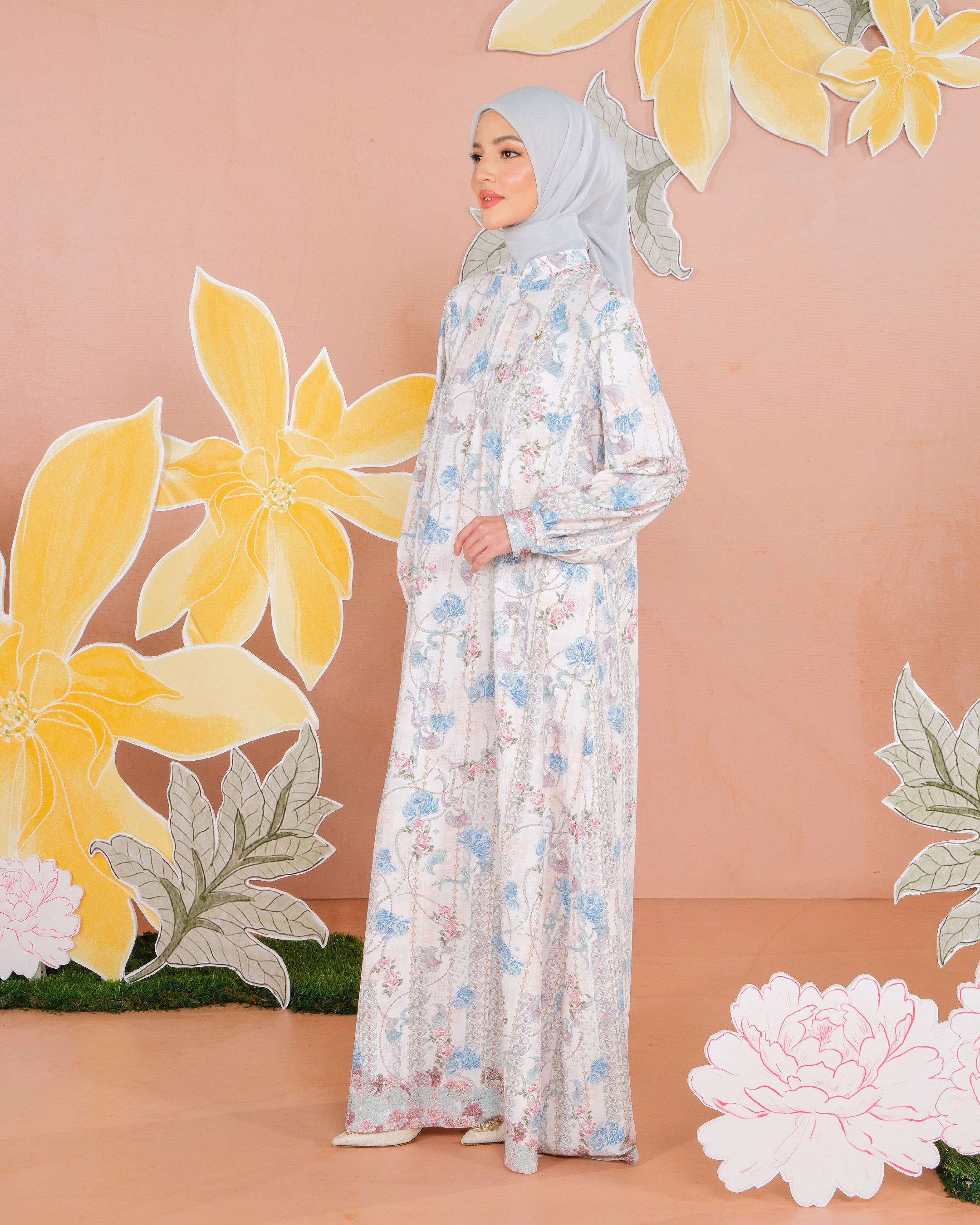 MINARA DRESS - BLUE