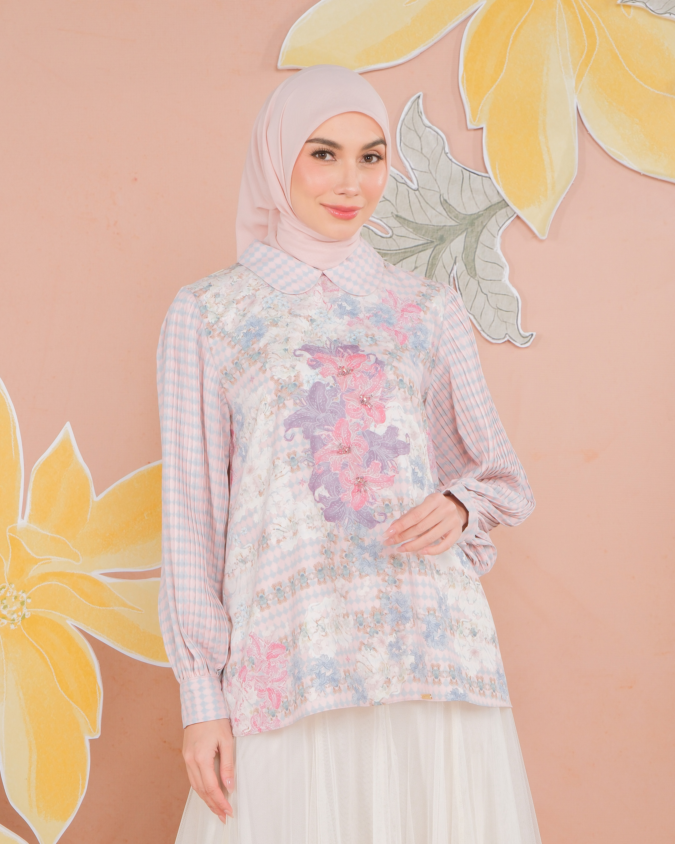 NALINI BLOUSE - MAUVE