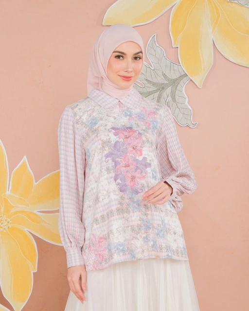 Image of NALINI BLOUSE - MAUVE