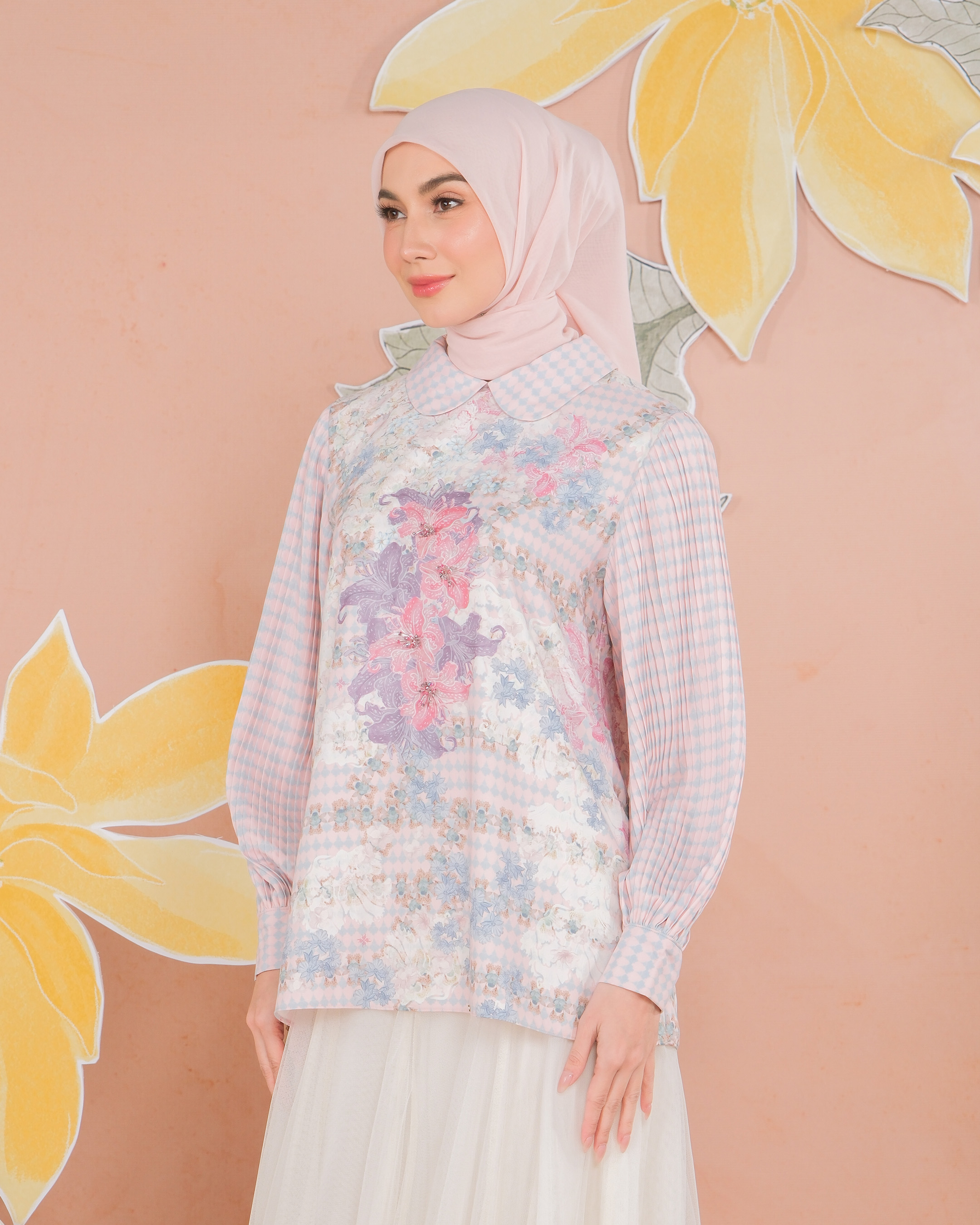 NALINI BLOUSE - MAUVE