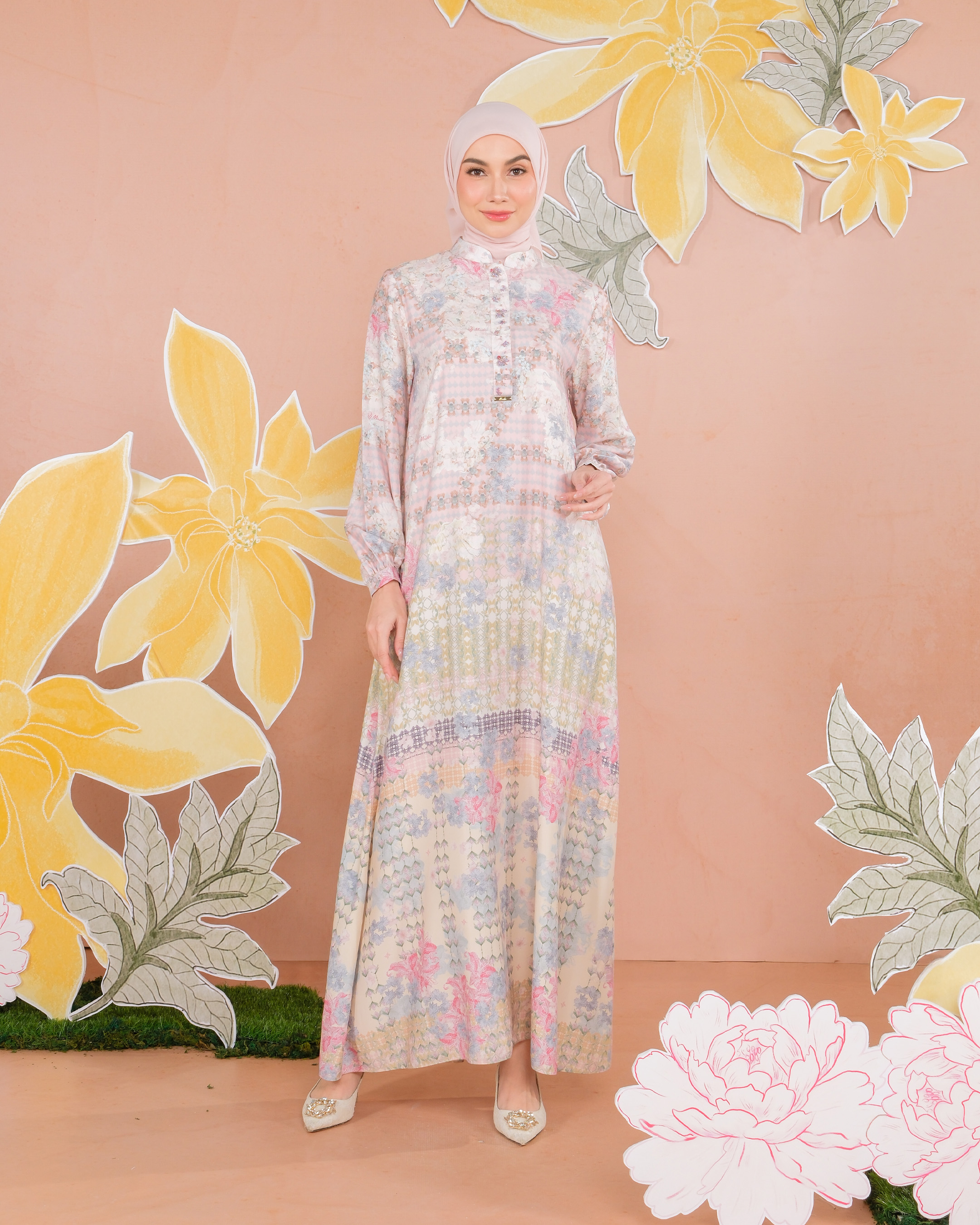 NALINI DRESS - MAUVE
