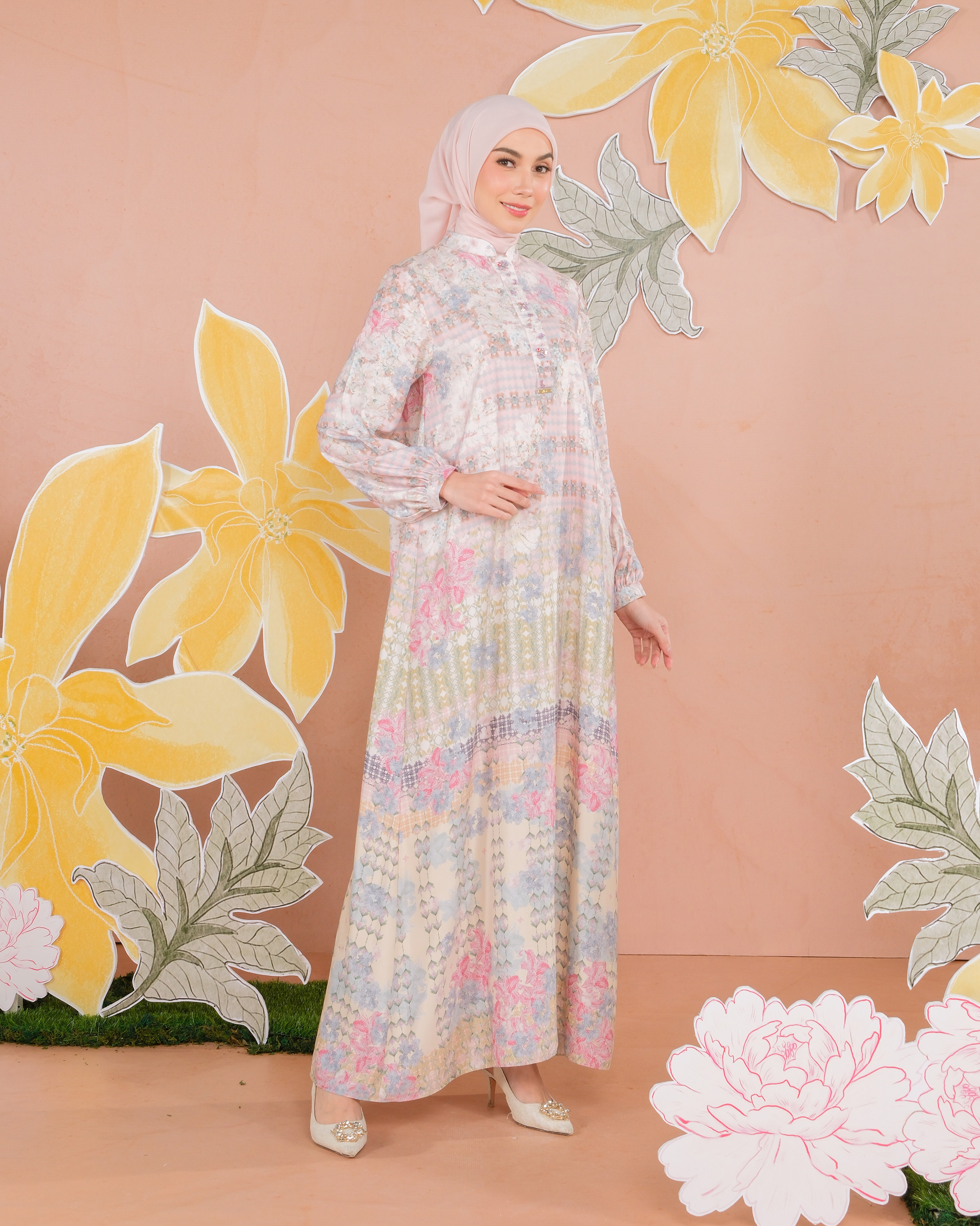 NALINI DRESS - MAUVE