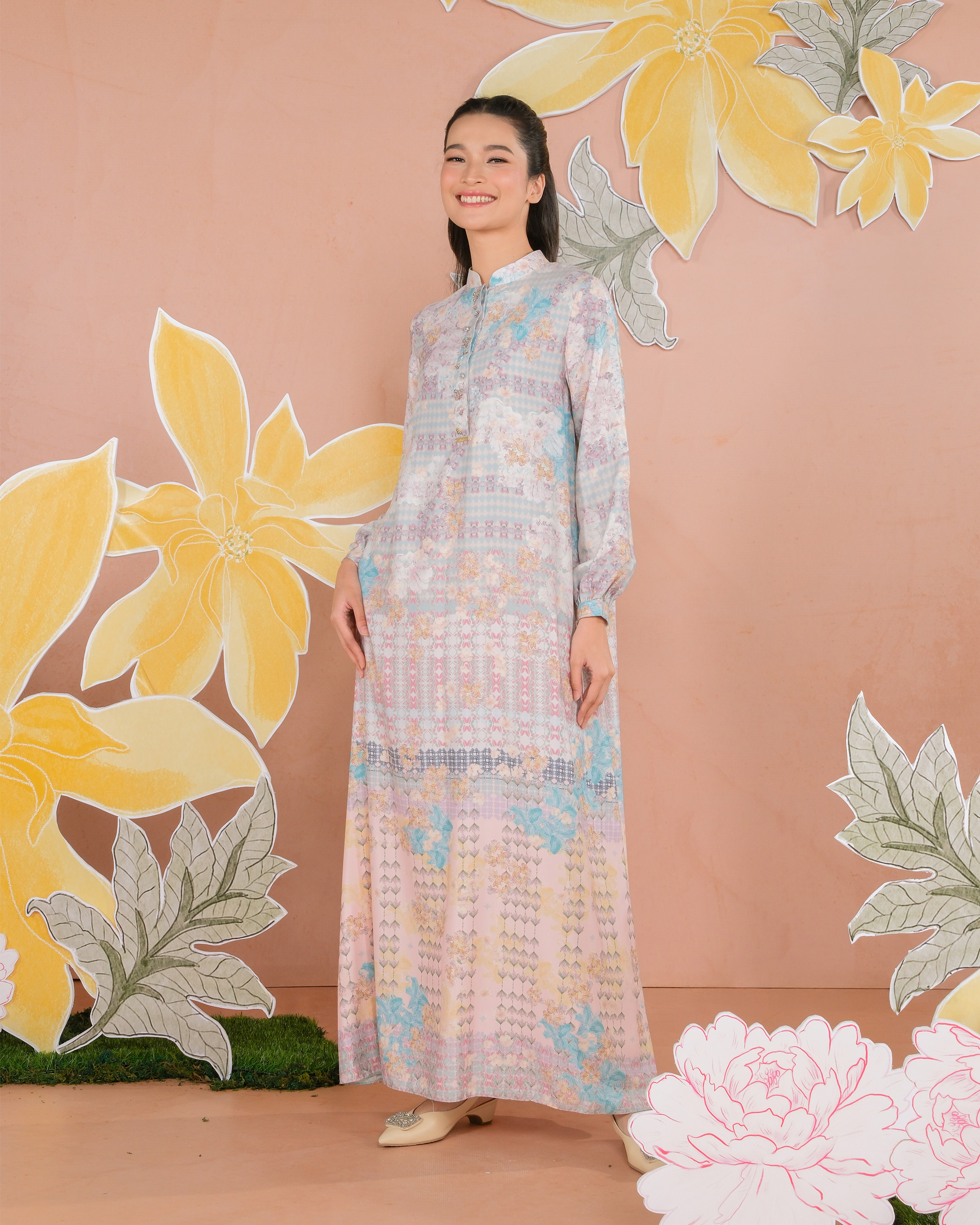 NALINI DRESS - TURQUOISE