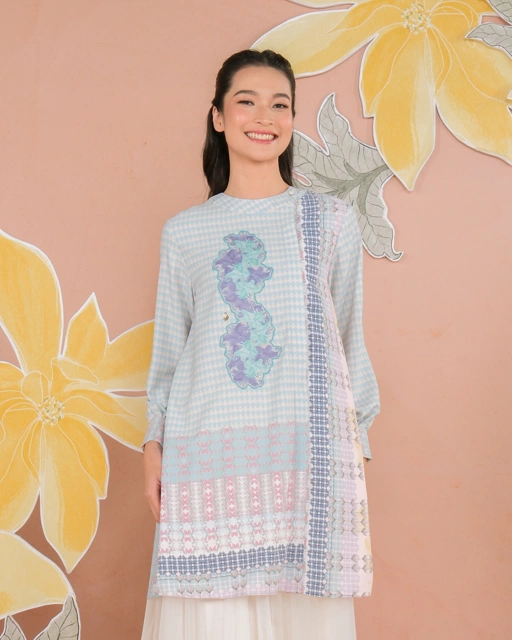 Image of NALINI TUNIC - TURQUOISE