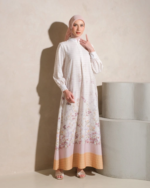 Image of NAVARA DRESS - TANGERINE