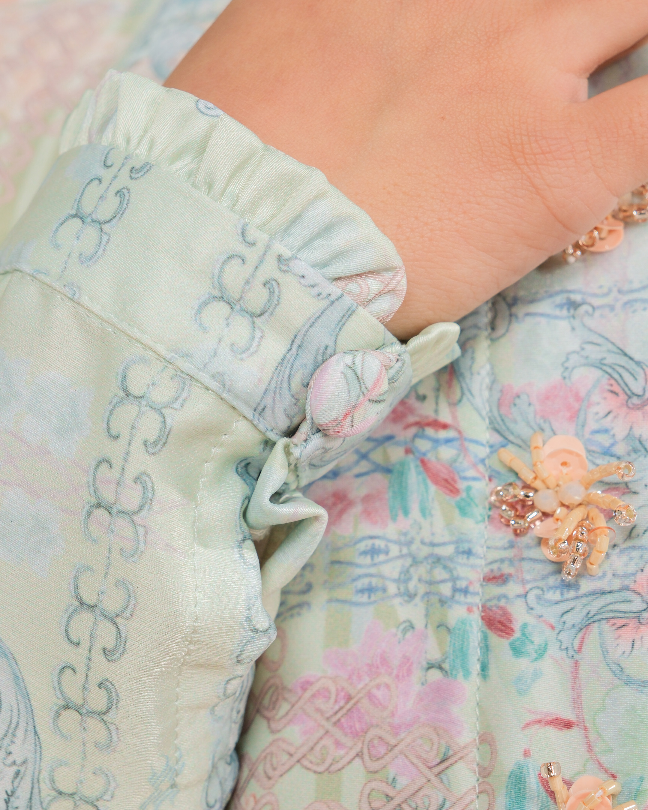 NAYYALA DRESS ANAK - GREEN