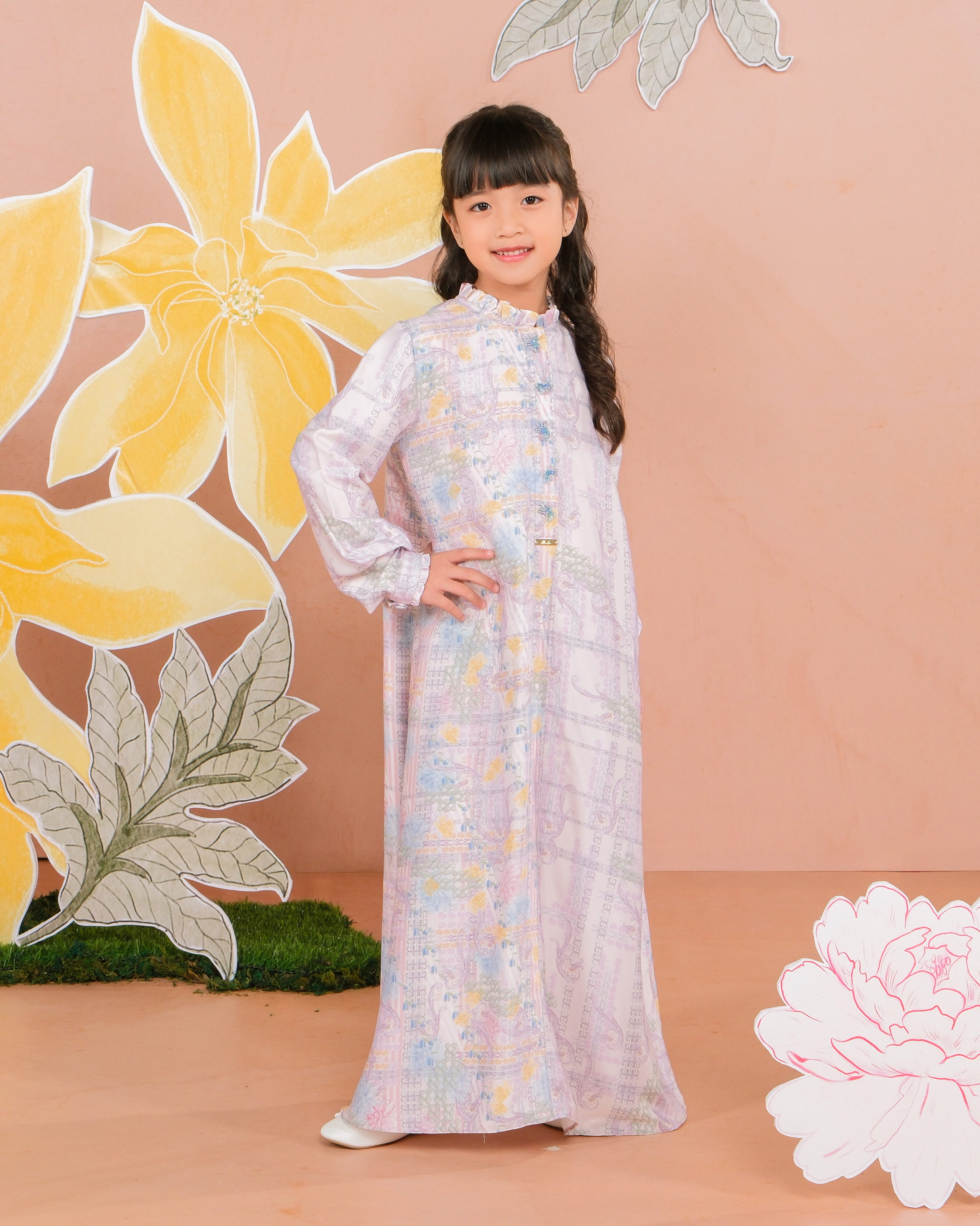 NAYYALA DRESS ANAK - MAUVE
