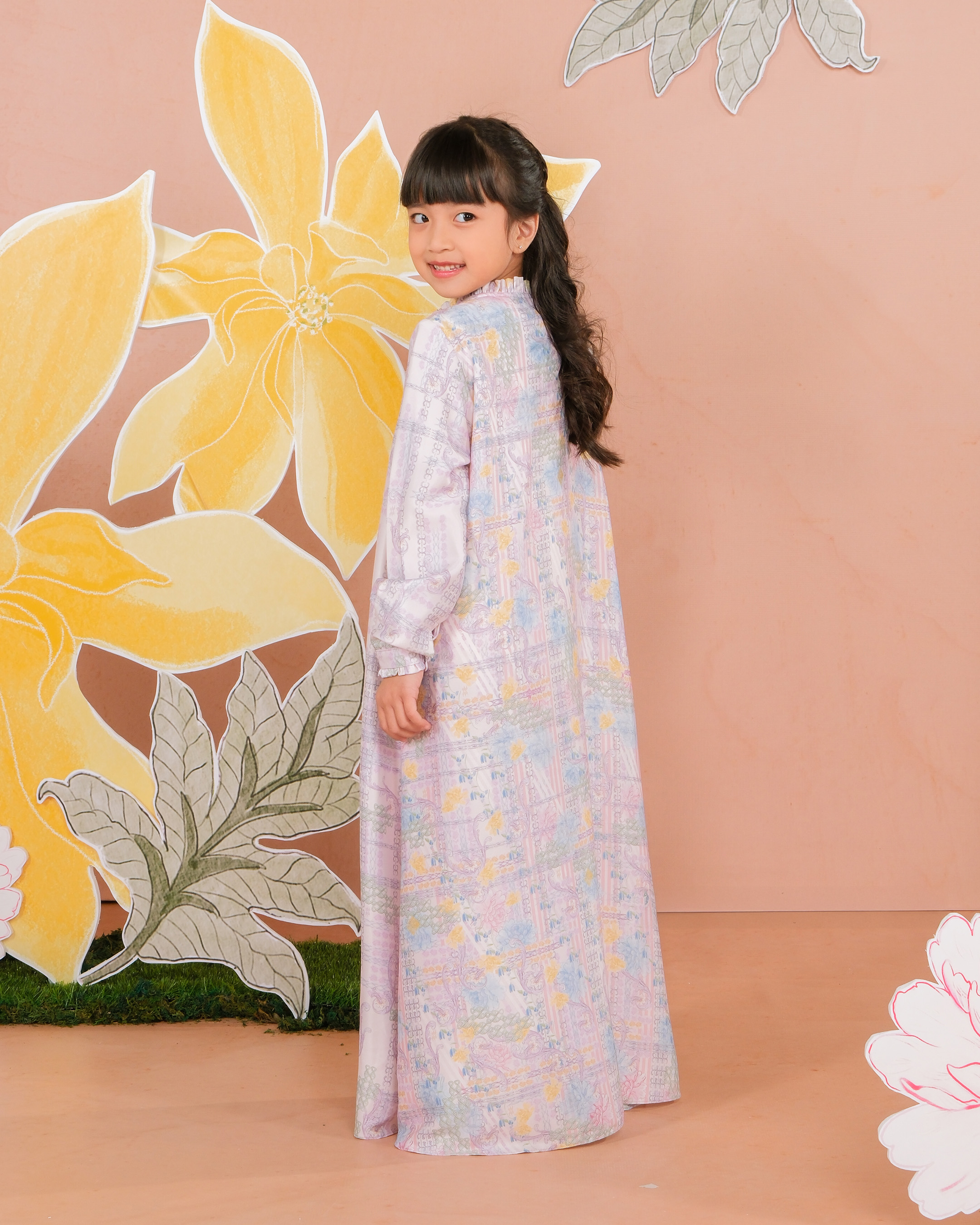 NAYYALA DRESS ANAK - MAUVE