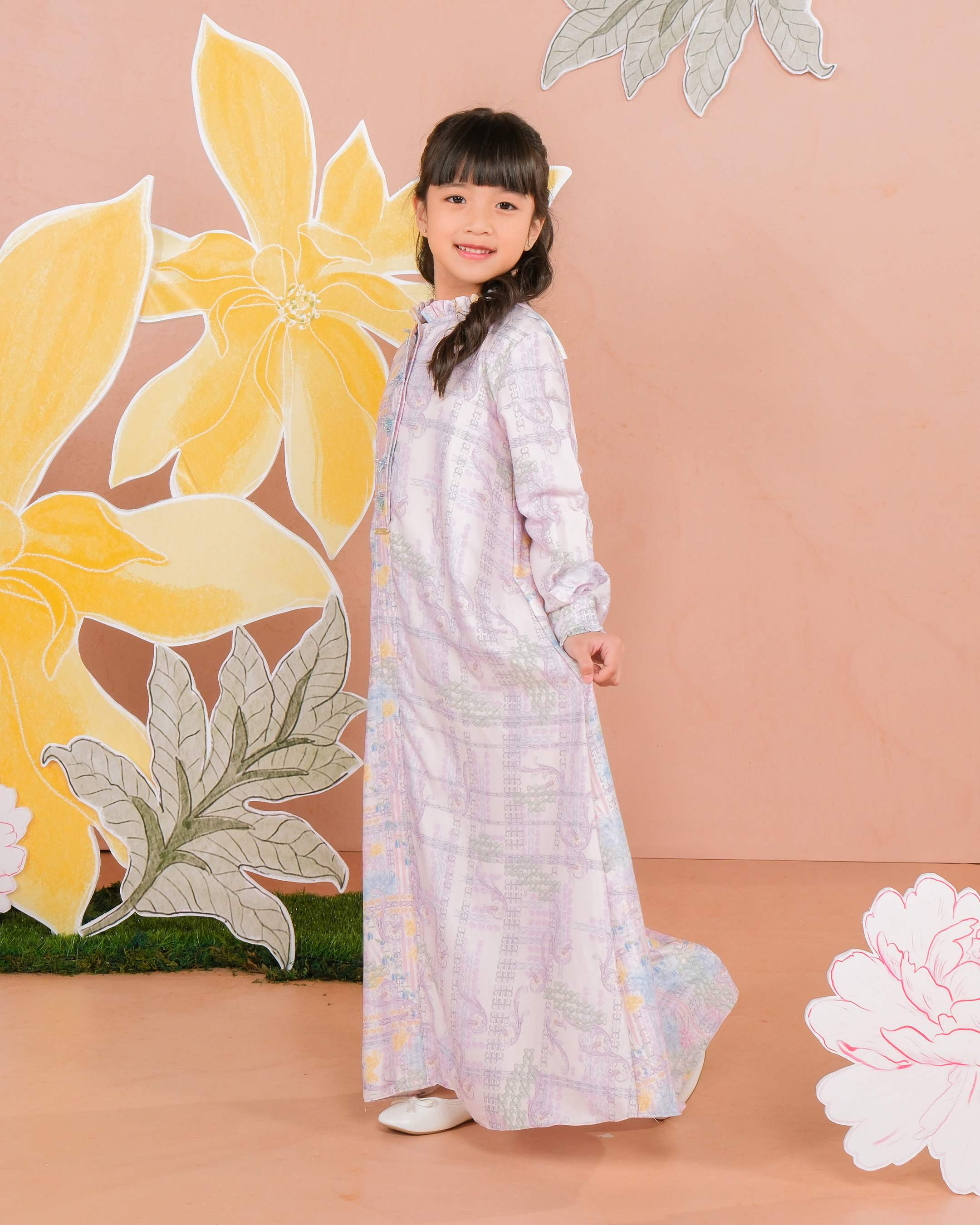 NAYYALA DRESS ANAK - MAUVE