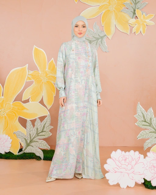 Image of NAYYALA DRESS - GREEN