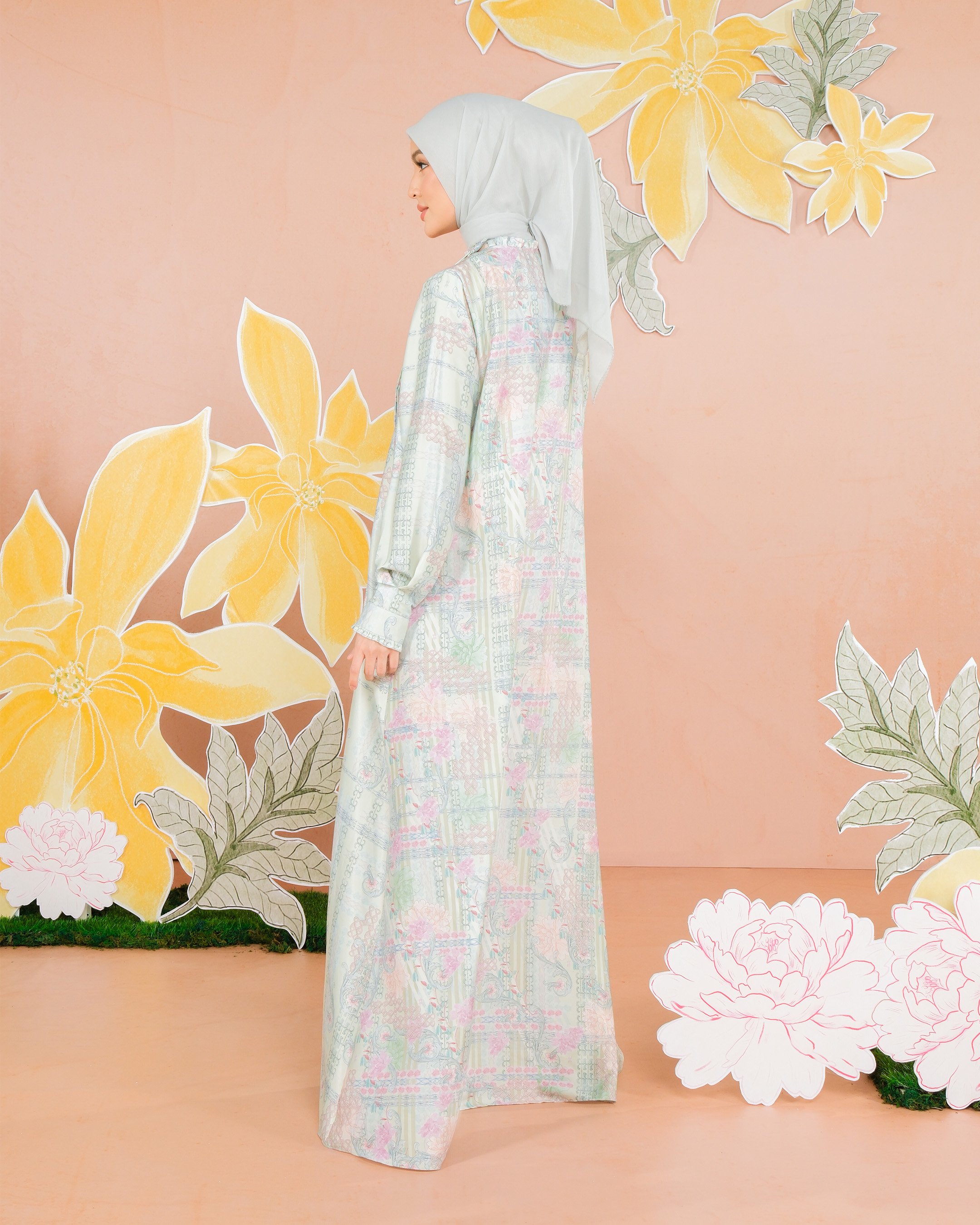 NAYYALA DRESS - GREEN