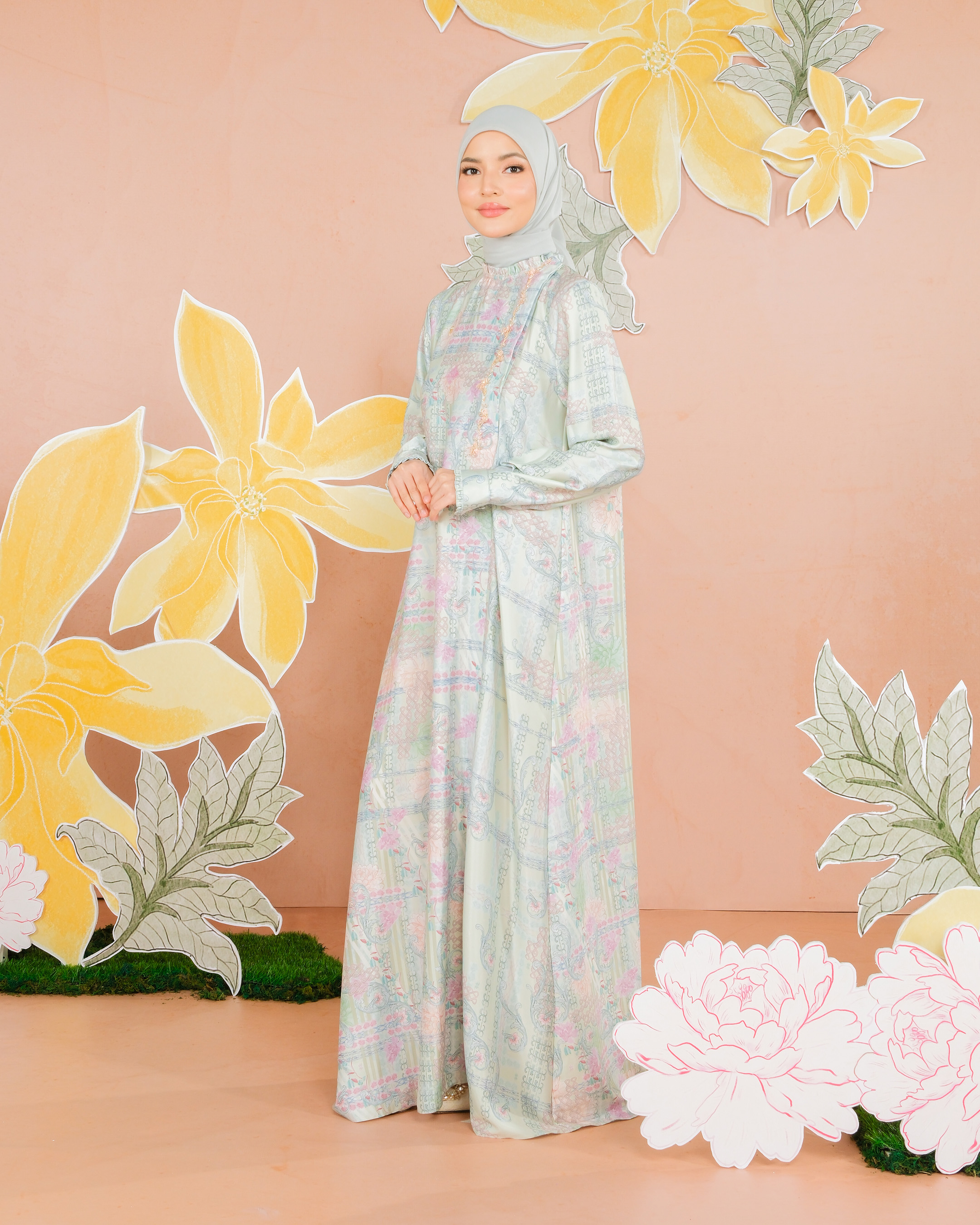 NAYYALA DRESS - GREEN
